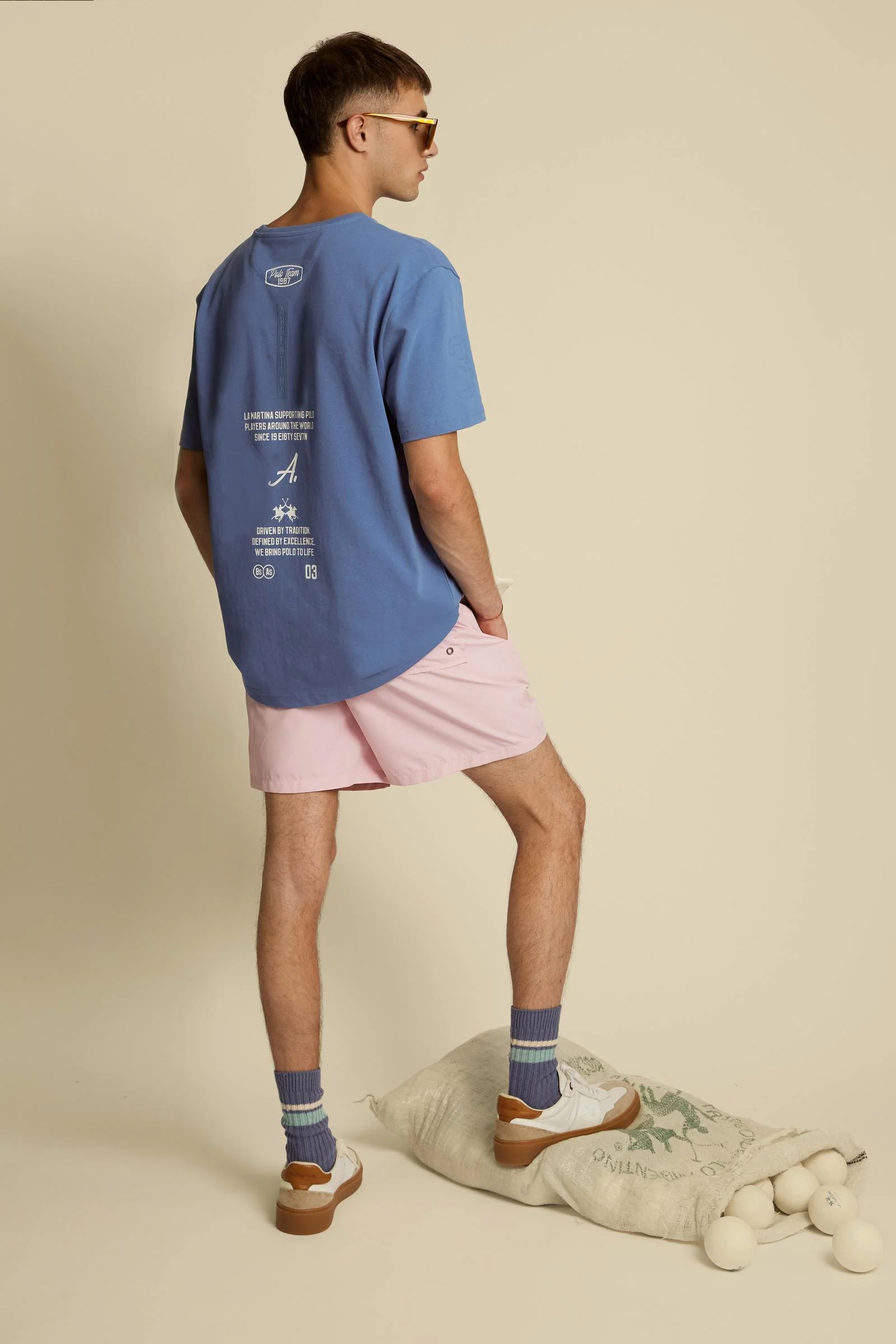 Herren Badeshorts aus Nylon uni - Chuck - Image 2