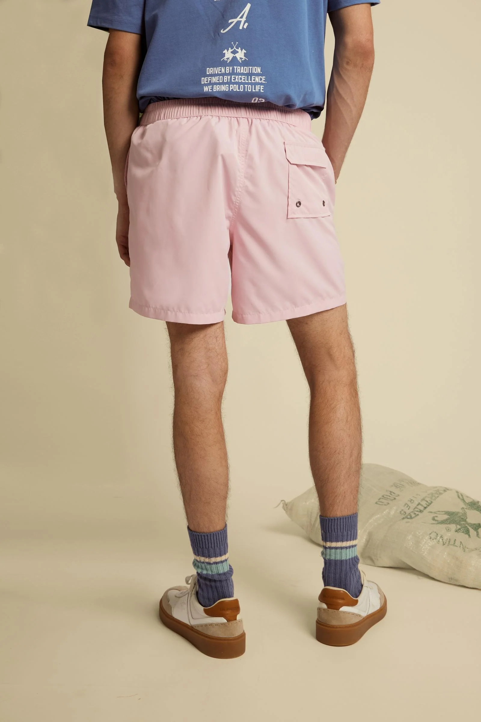 Herren Badeshorts aus Nylon uni - Chuck - Image 4