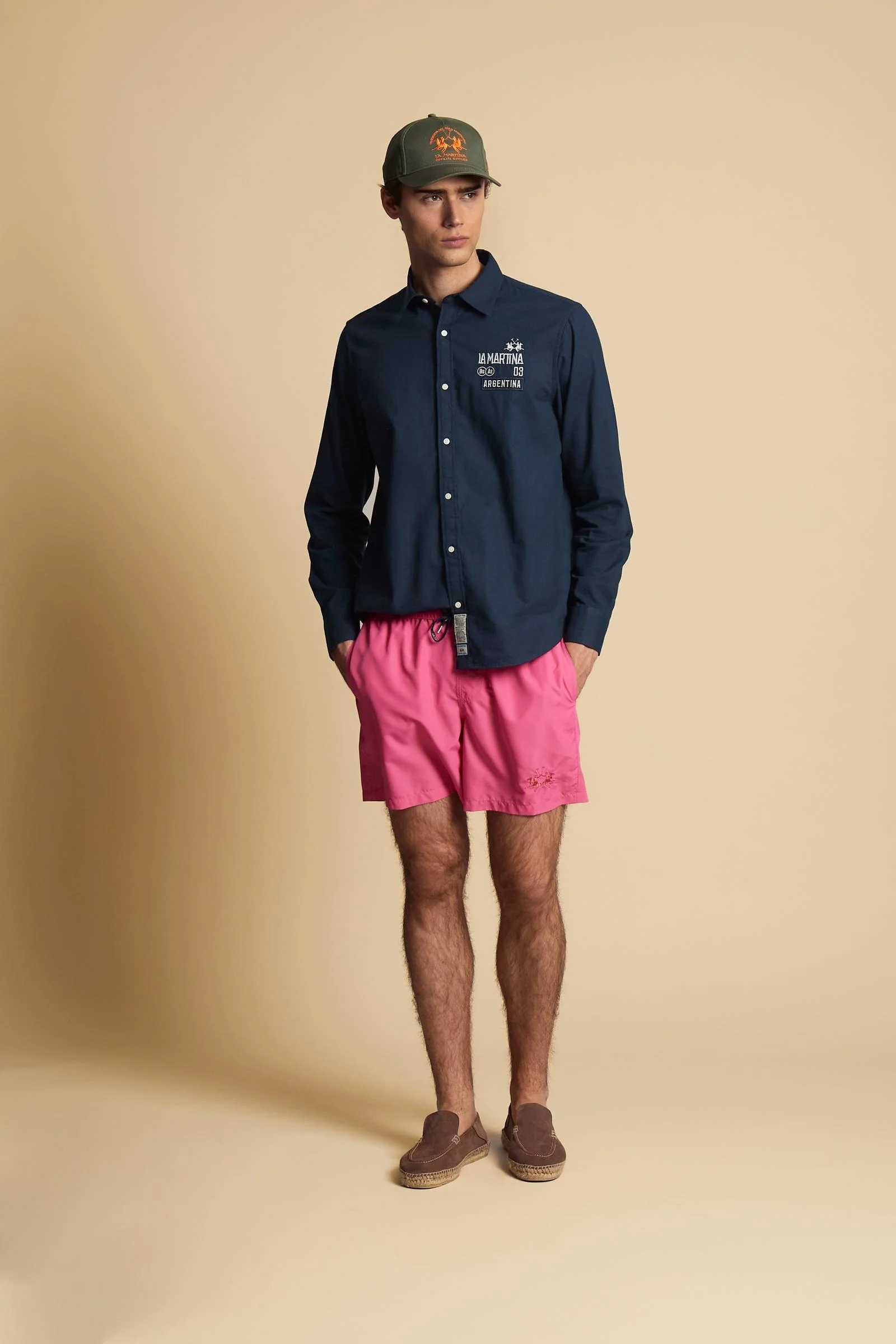 Herren Badeshorts aus Nylon uni - Chuck - Image 2