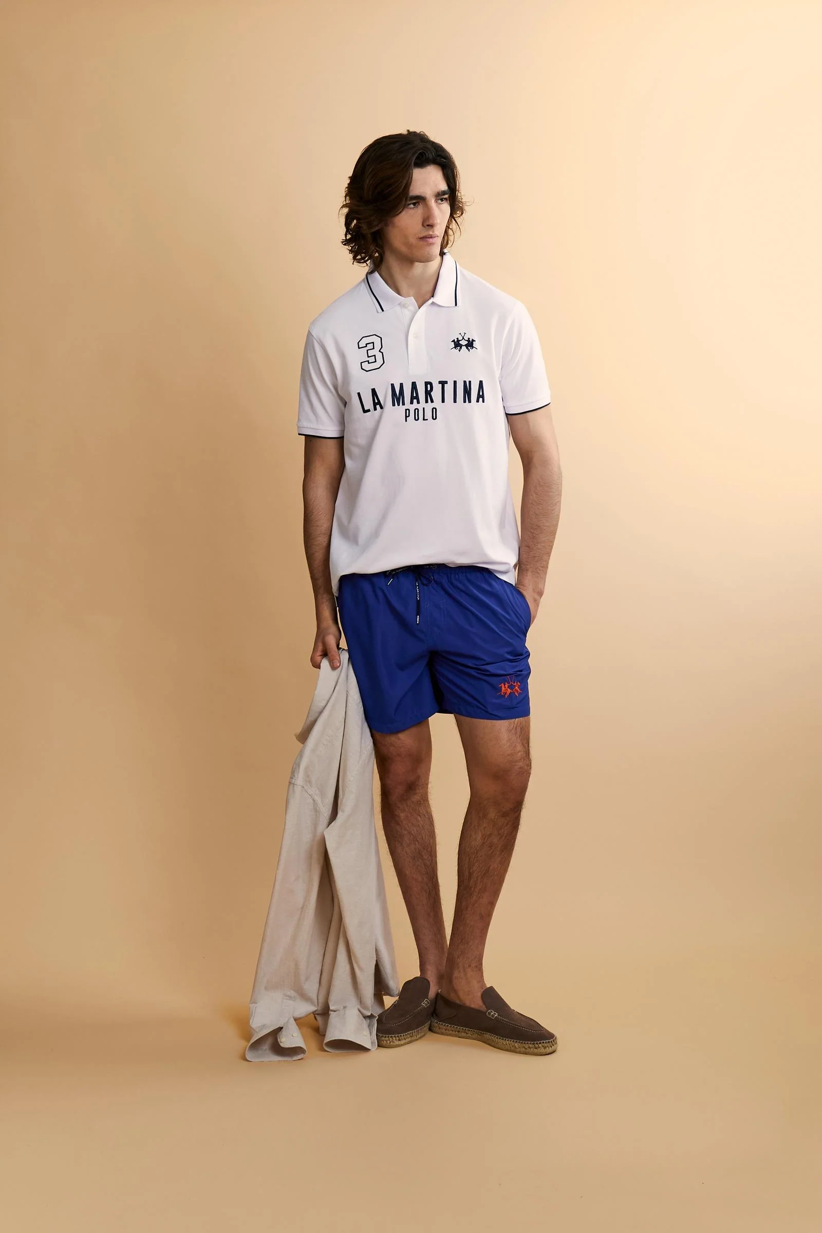 Herren Badeshorts aus Nylon uni - Chuck - Image 2