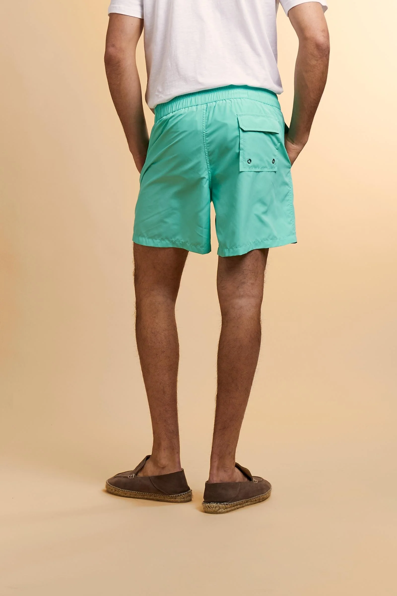 Herren Badeshorts aus Nylon uni - Chuck - Image 4