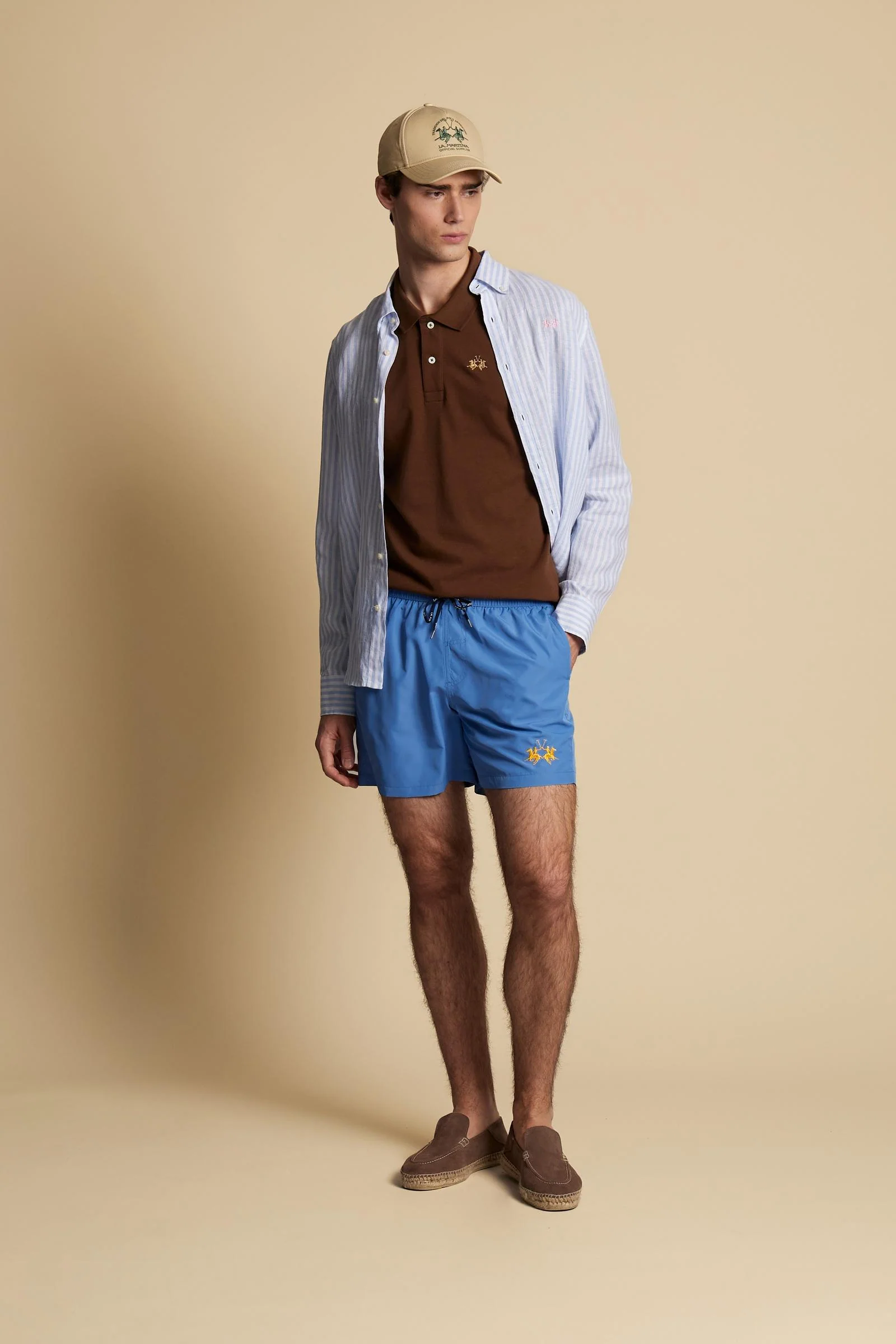 Herren Badeshorts aus Nylon uni - Chuck - Image 2