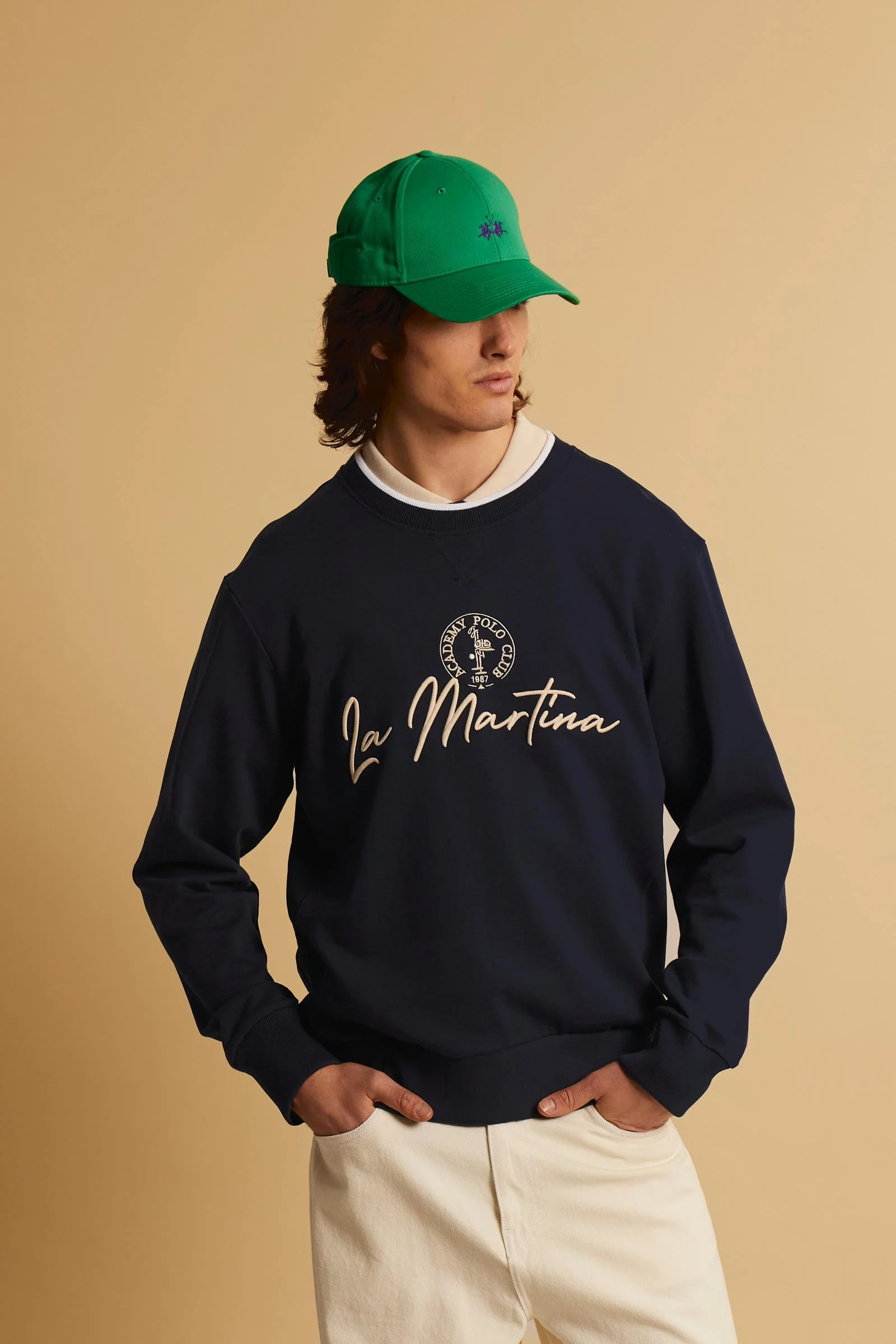 Herren Baumwoll-Sweatshirt Academy Polo – Clement