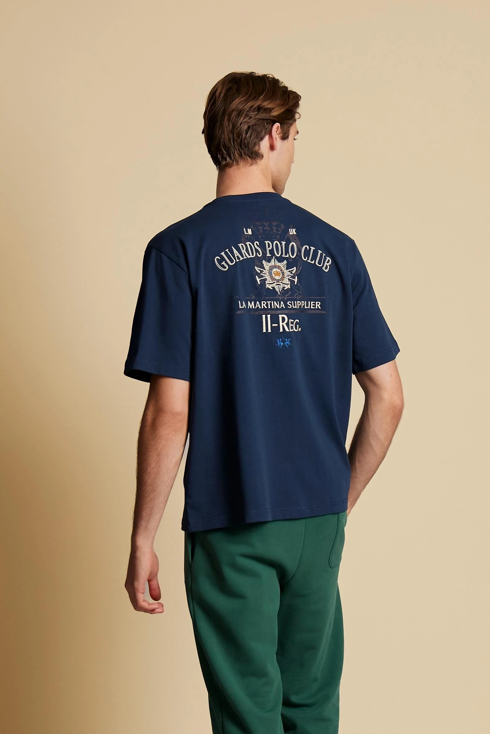 Herren-Baumwoll-T-Shirt mit Guards-Tasche – Clay - Image 4
