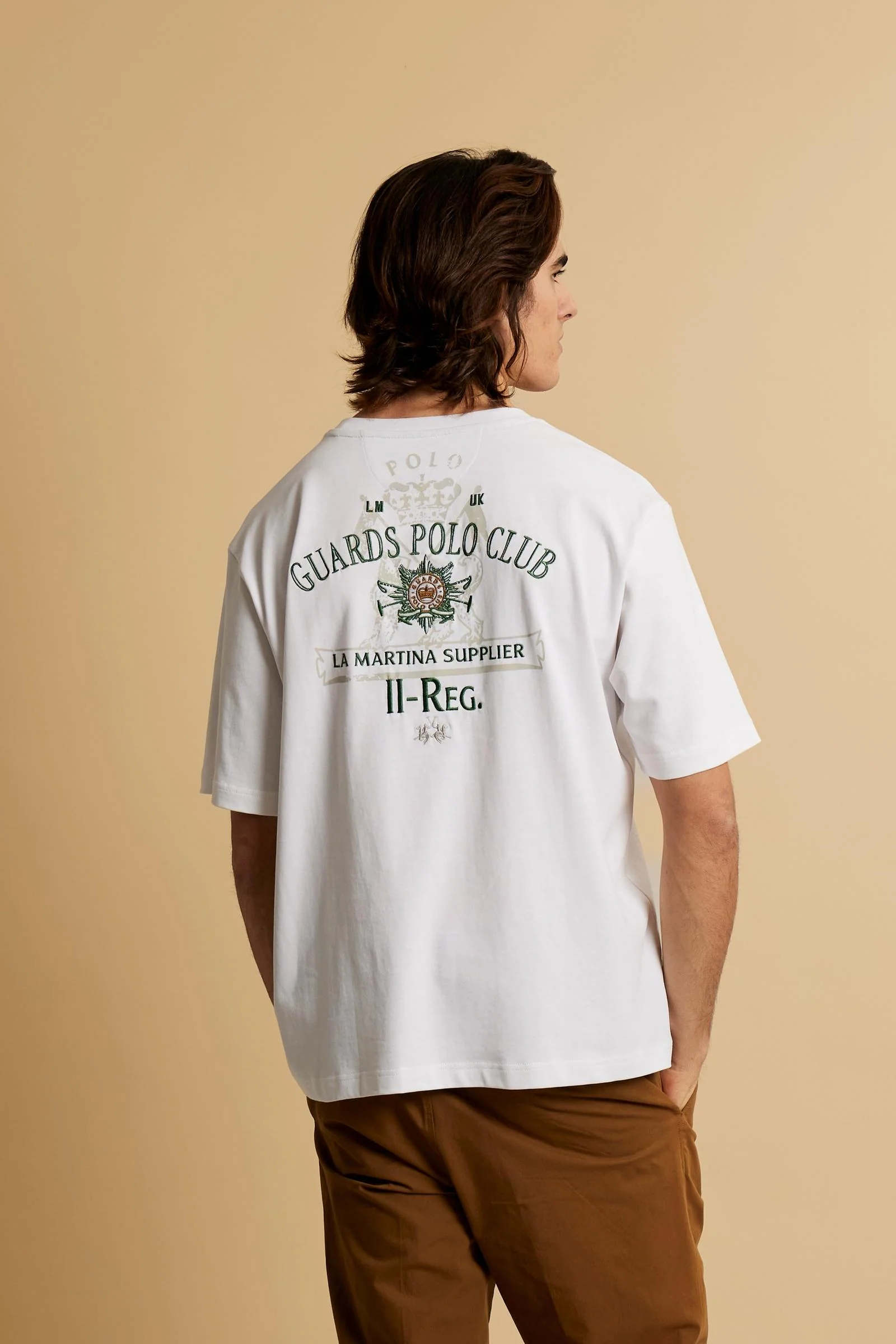Herren-Baumwoll-T-Shirt mit Guards-Tasche – Clay - Image 4
