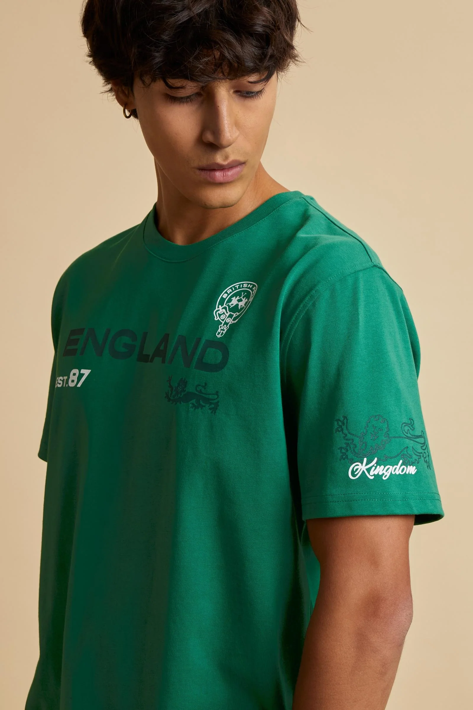Herren-Baumwoll-T-Shirt mit Polo-Club-Pferd – Camron - Image 3