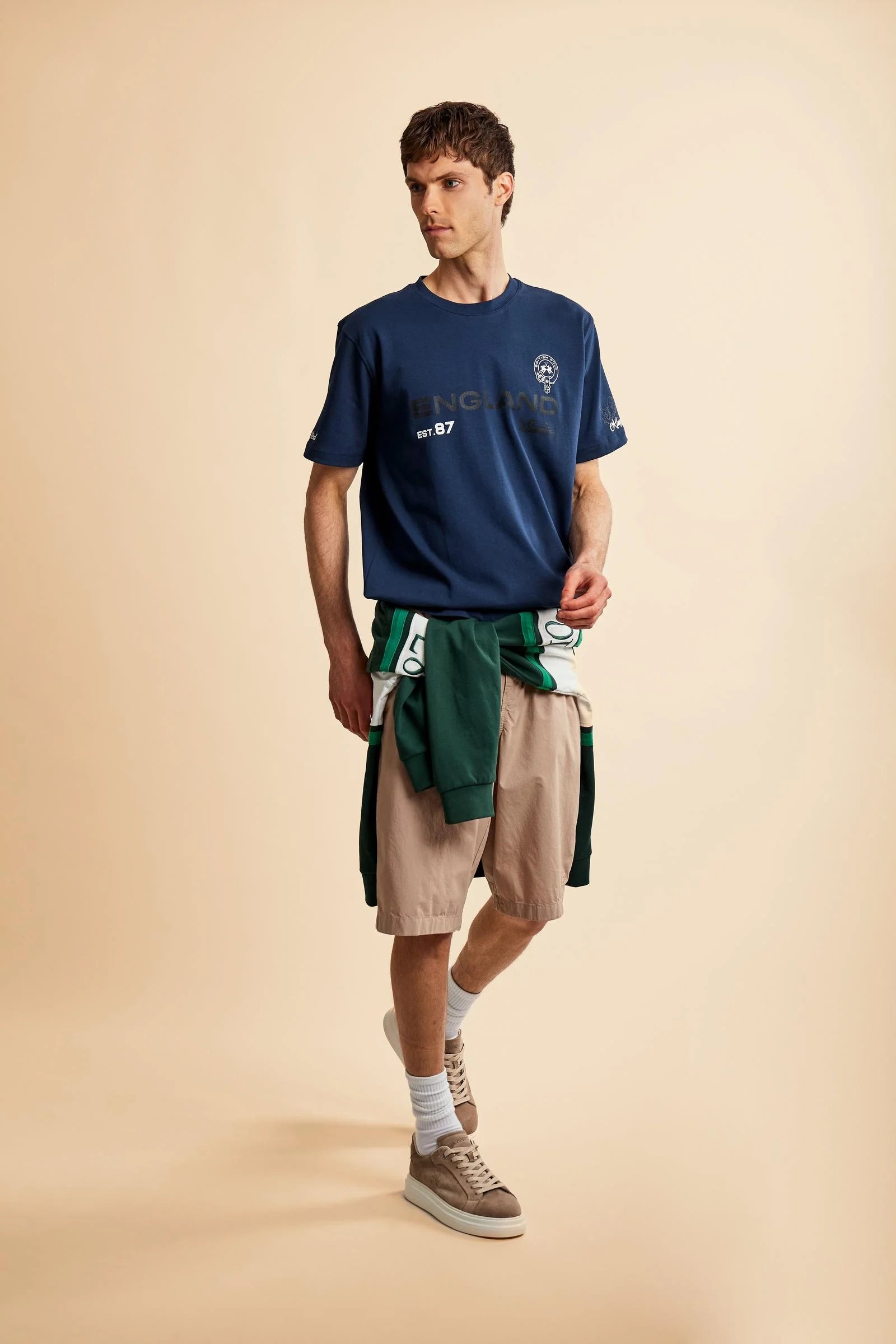 Herren-Baumwoll-T-Shirt mit Polo-Club-Pferd – Camron - Image 2