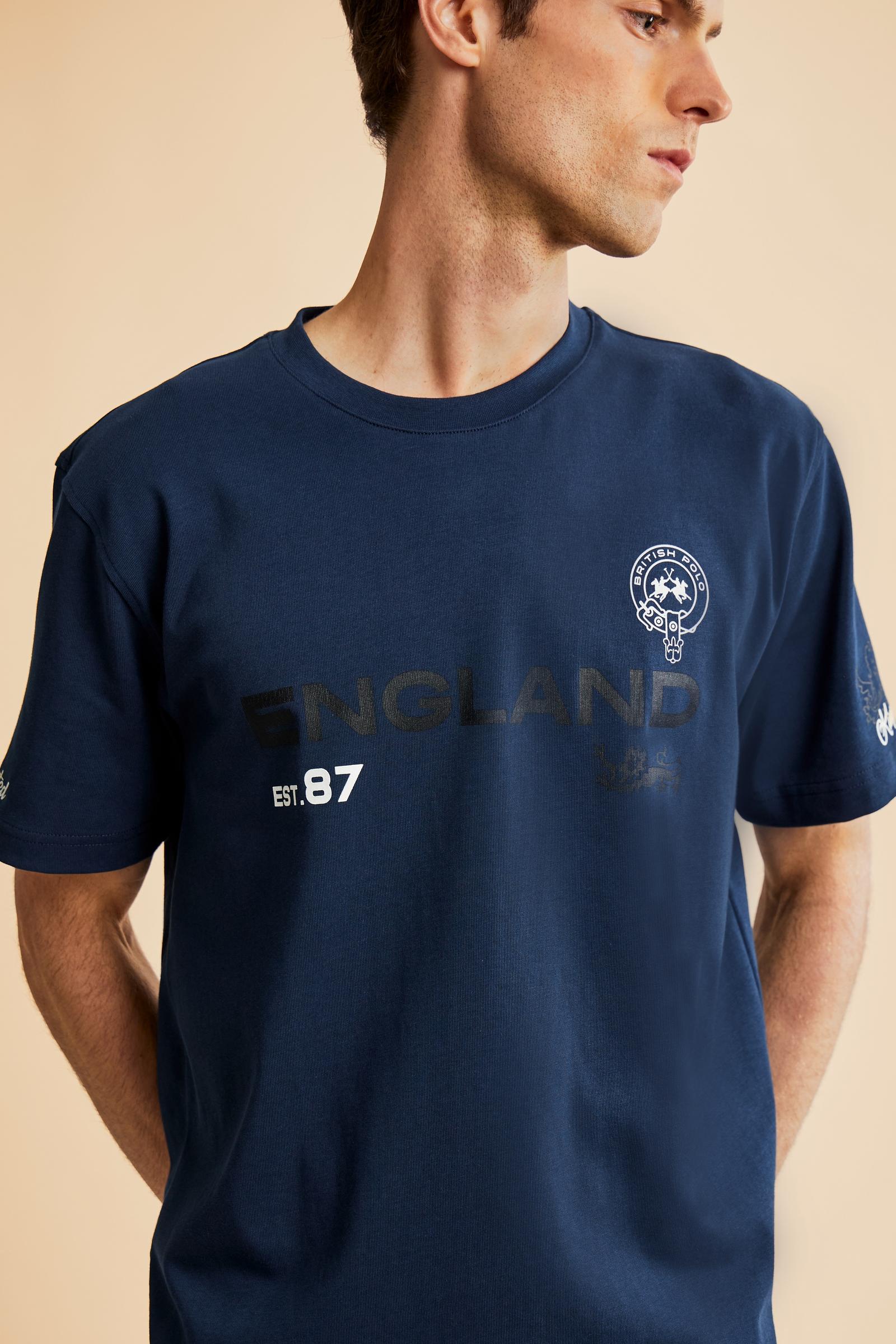 Herren-Baumwoll-T-Shirt mit Polo-Club-Pferd – Camron - Image 3