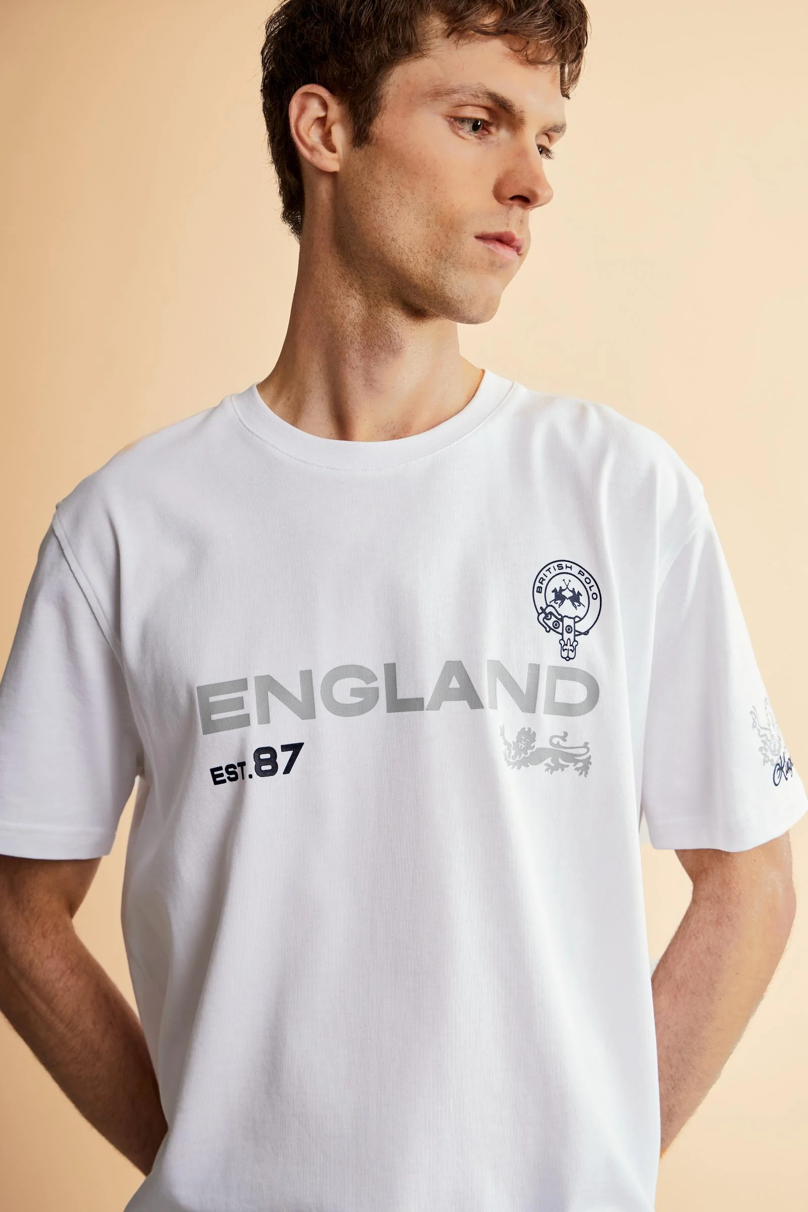 Herren-Baumwoll-T-Shirt mit Polo-Club-Pferd – Camron - Image 3