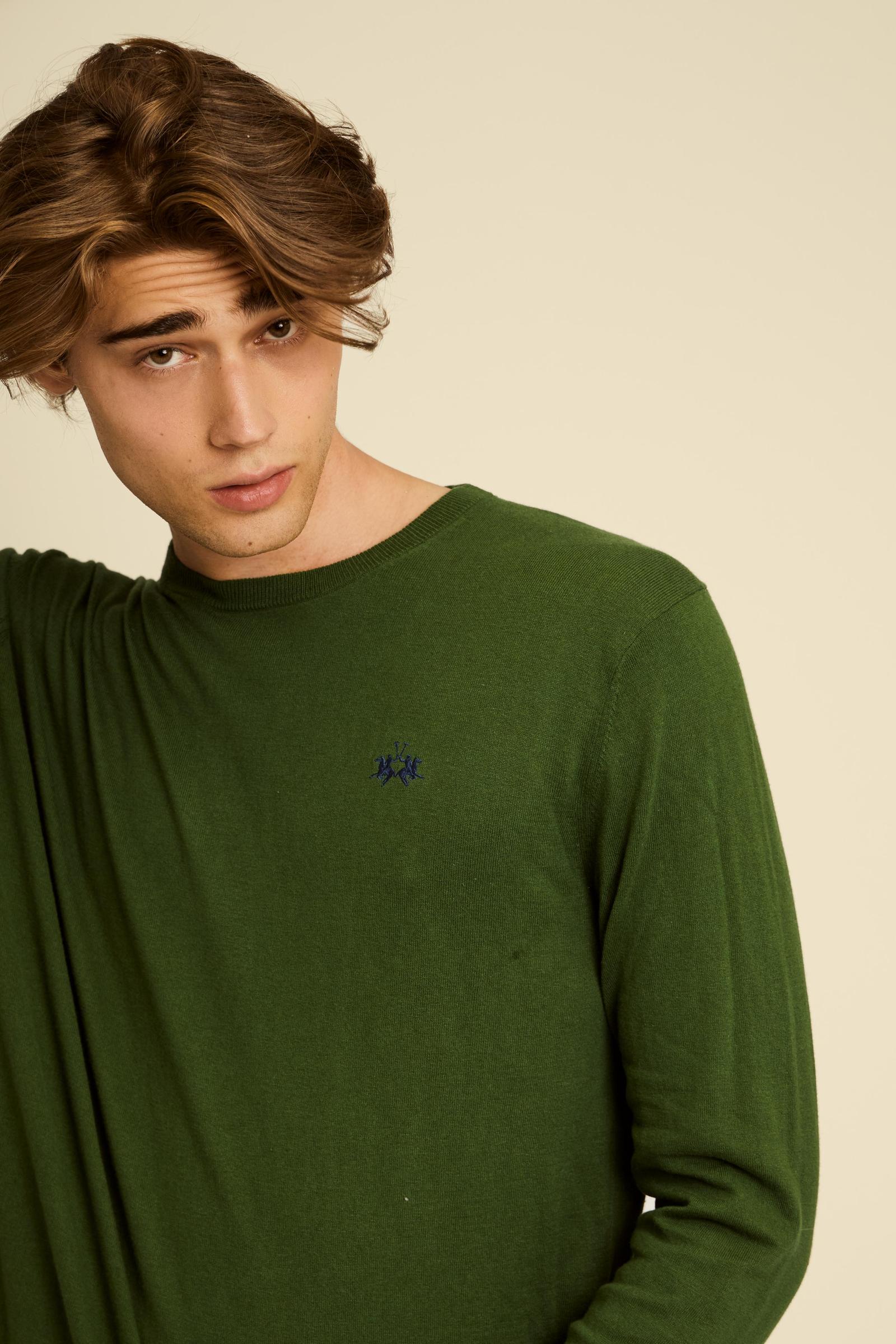 Herren Baumwollpullover Rundhals Iconic - Costantino - Image 3