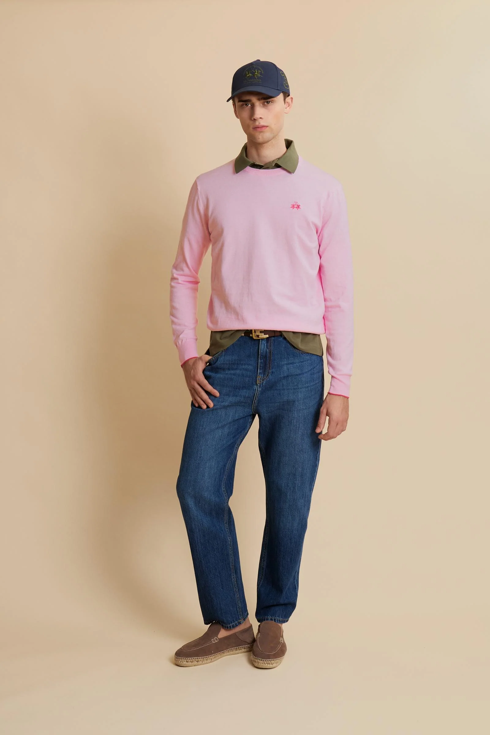Herren Baumwollpullover Rundhals Iconic - Costantino - Image 2