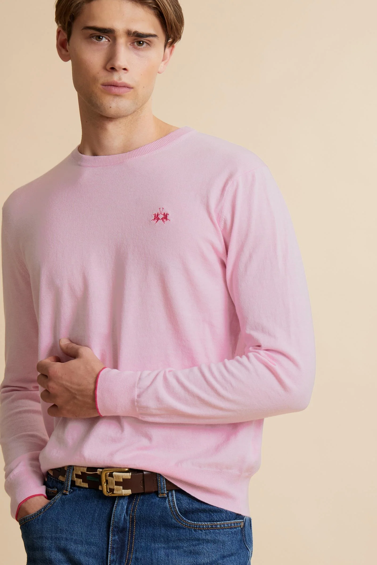 Herren Baumwollpullover Rundhals Iconic - Costantino - Image 3