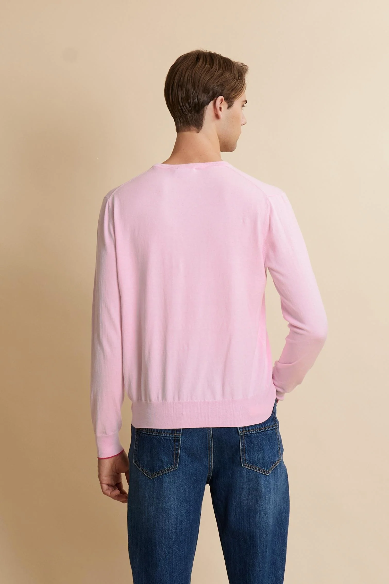 Herren Baumwollpullover Rundhals Iconic - Costantino - Image 4