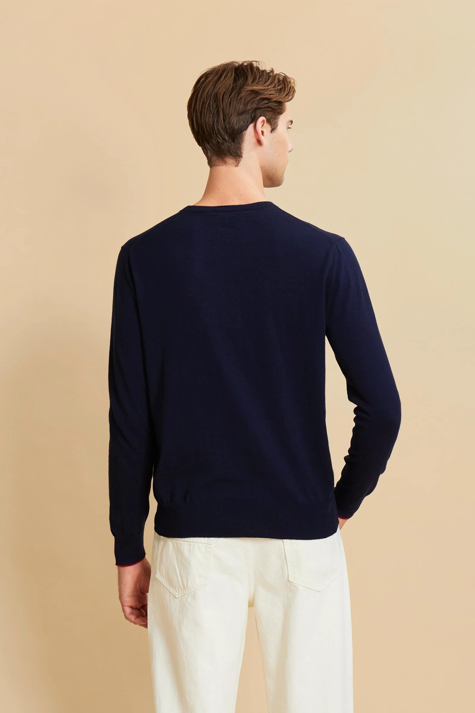Herren Baumwollpullover Rundhals Iconic - Costantino - Image 4