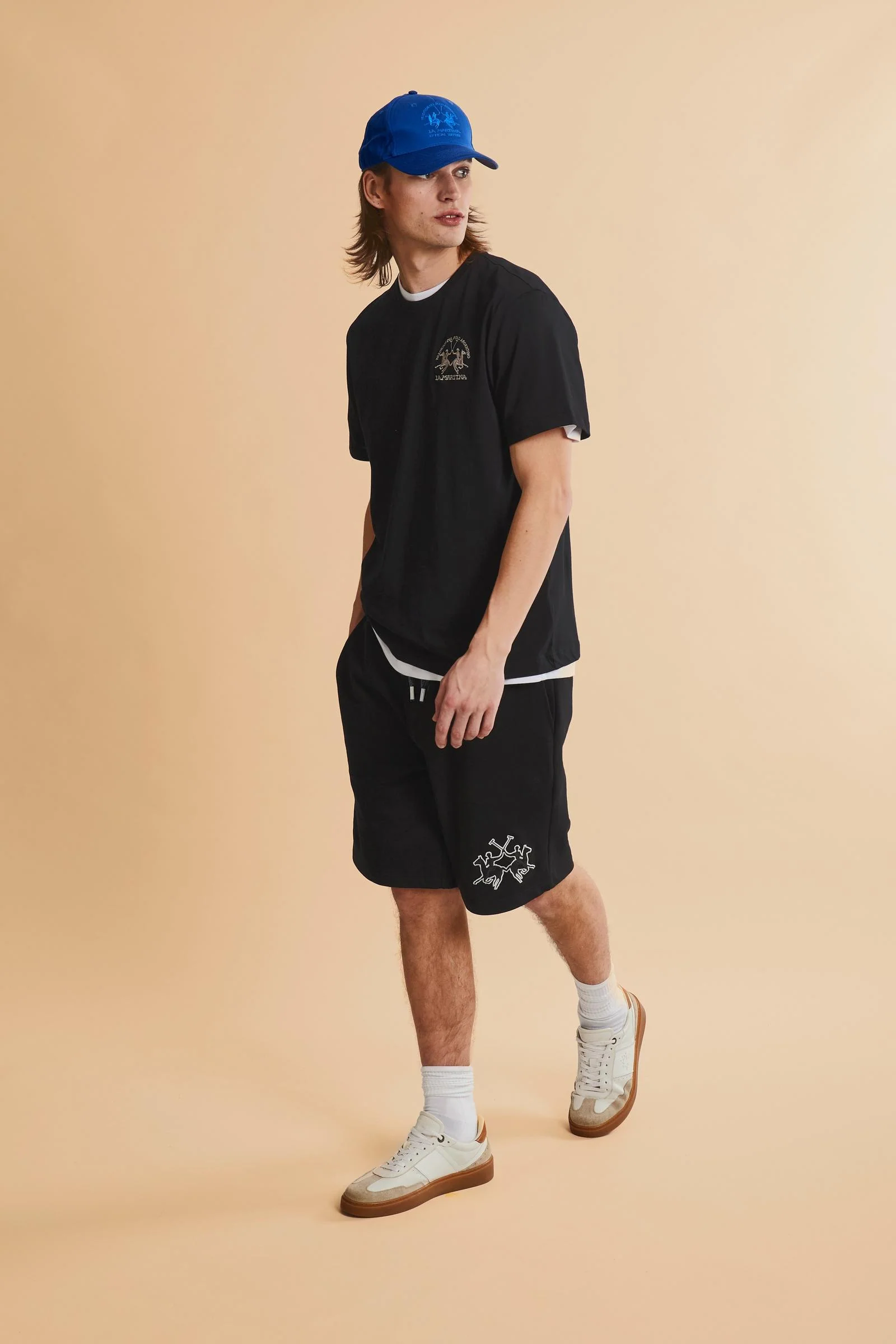 Herren Bermuda aus Baumwoll-Sweatstoff mit Maxi-Logo - Remi - Image 2