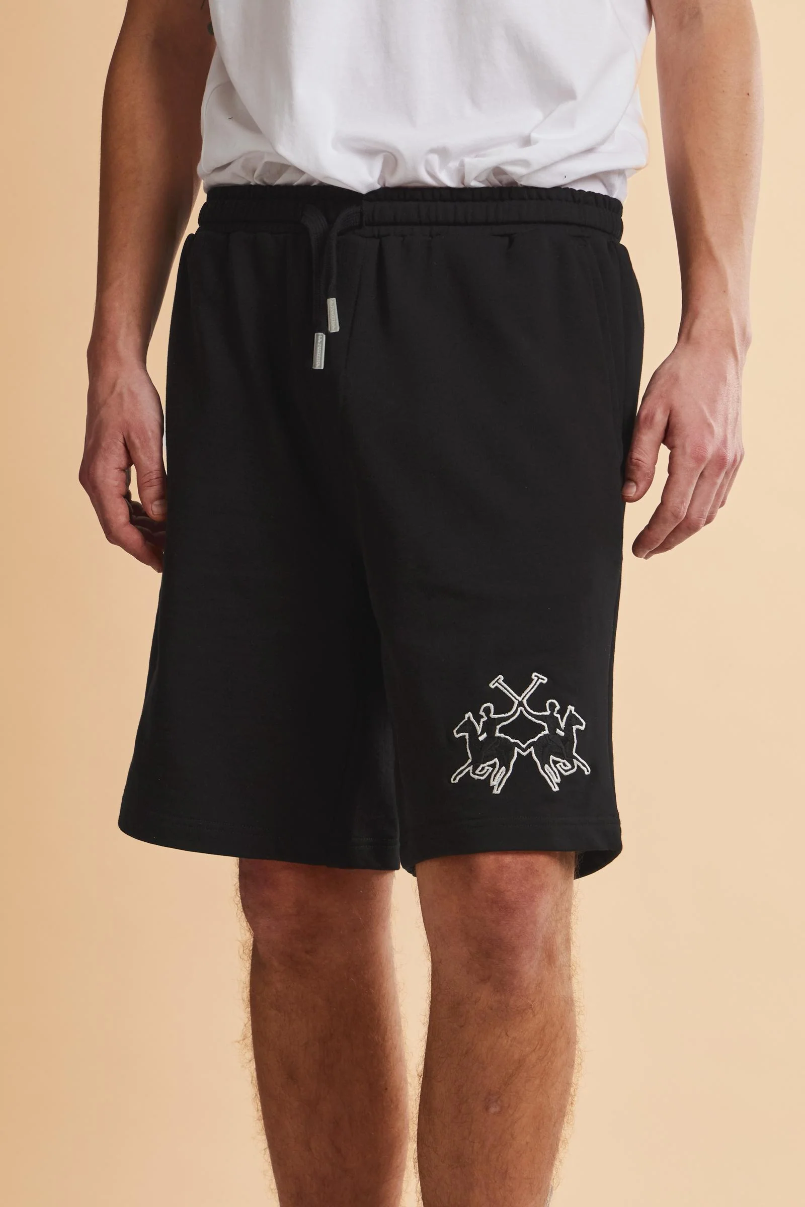 Herren Bermuda aus Baumwoll-Sweatstoff mit Maxi-Logo - Remi - Image 3