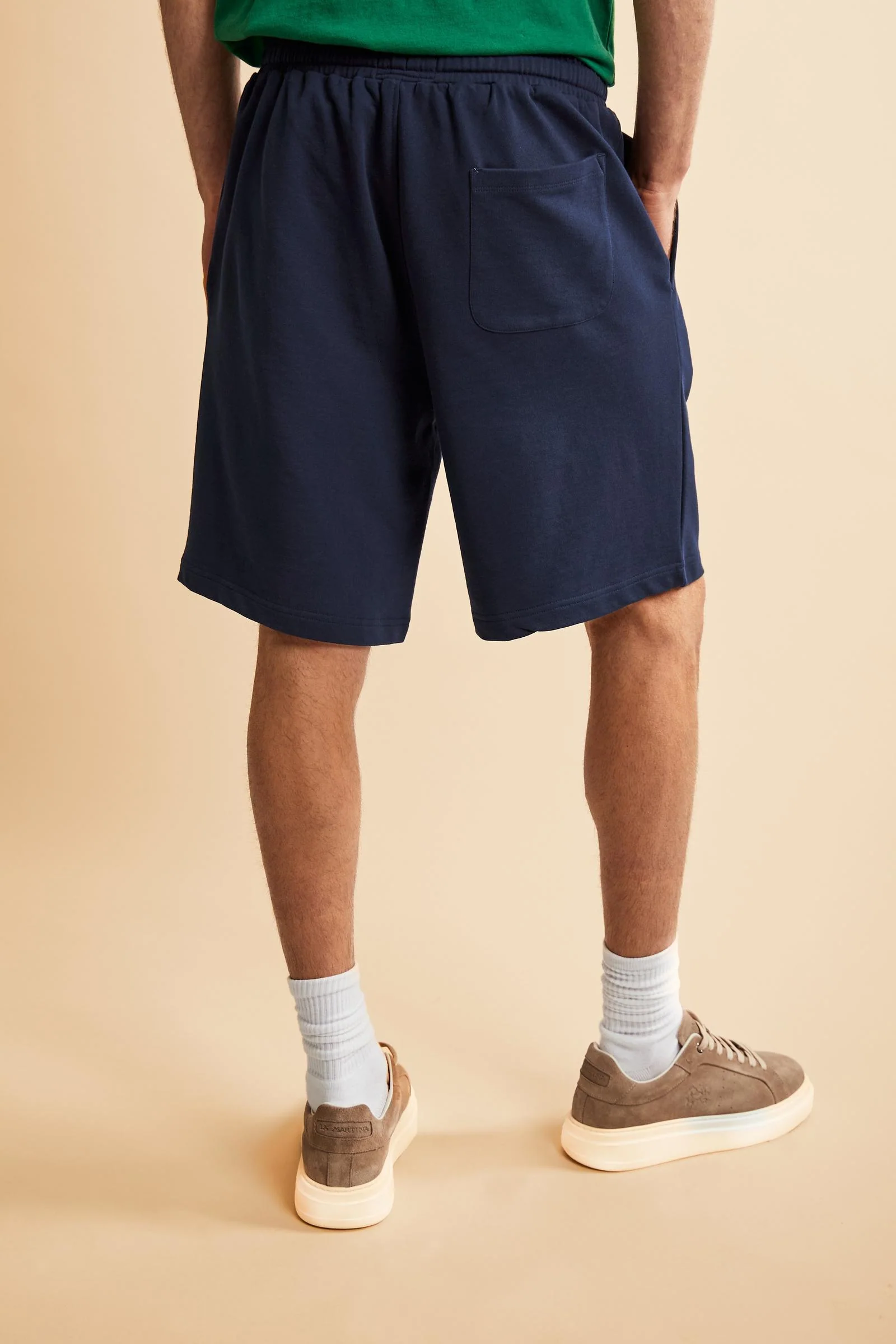 Herren Bermuda aus Baumwoll-Sweatstoff mit Maxi-Logo - Remi - Image 4