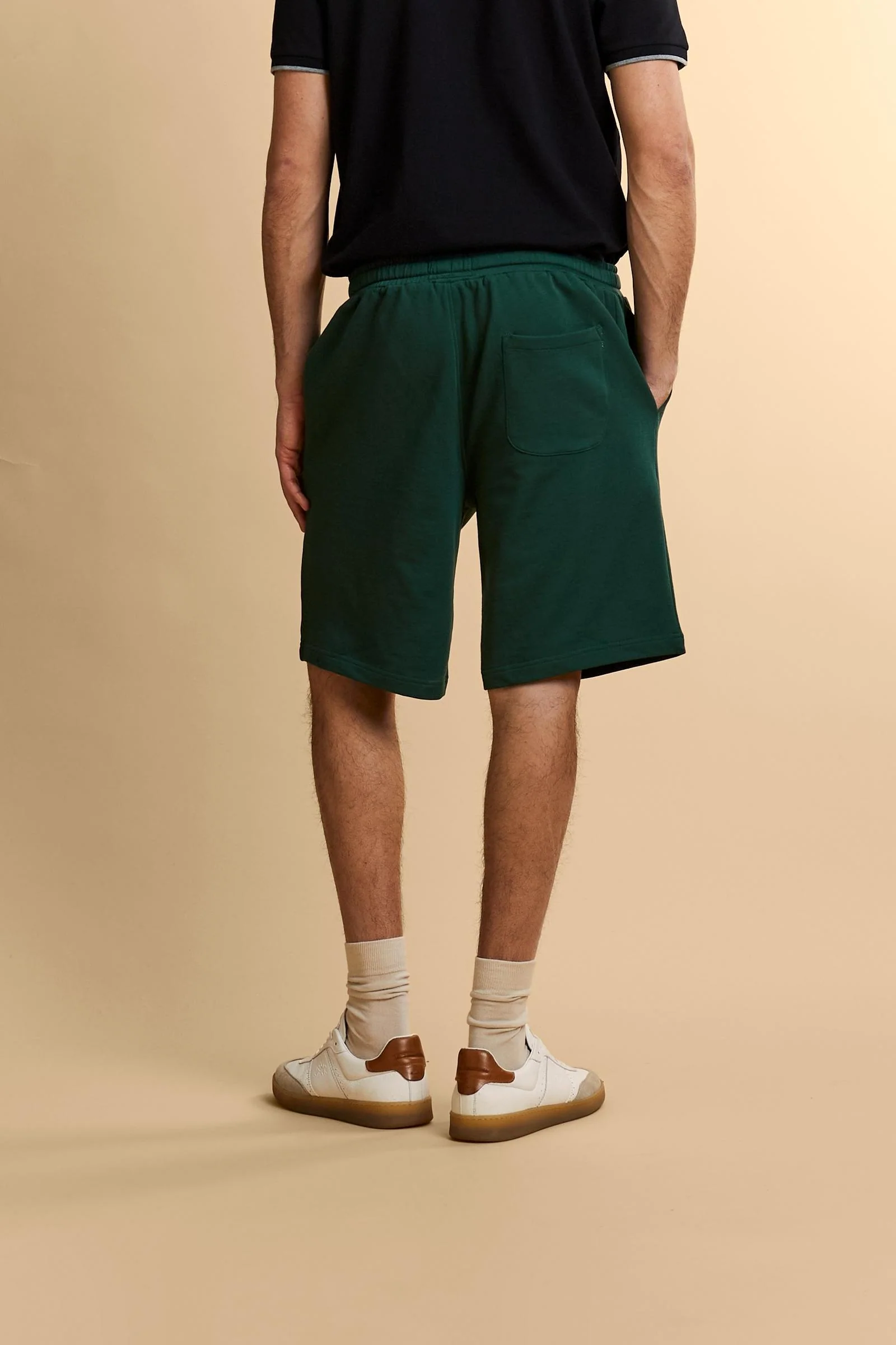 Herren Bermuda aus Baumwoll-Sweatstoff mit Maxi-Logo - Remi - Image 4