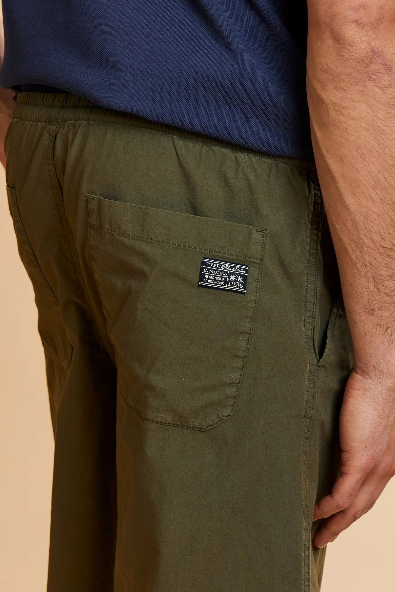 Herren-Bermudashorts aus stückgefärbtem Popeline - Cesar - Image 3