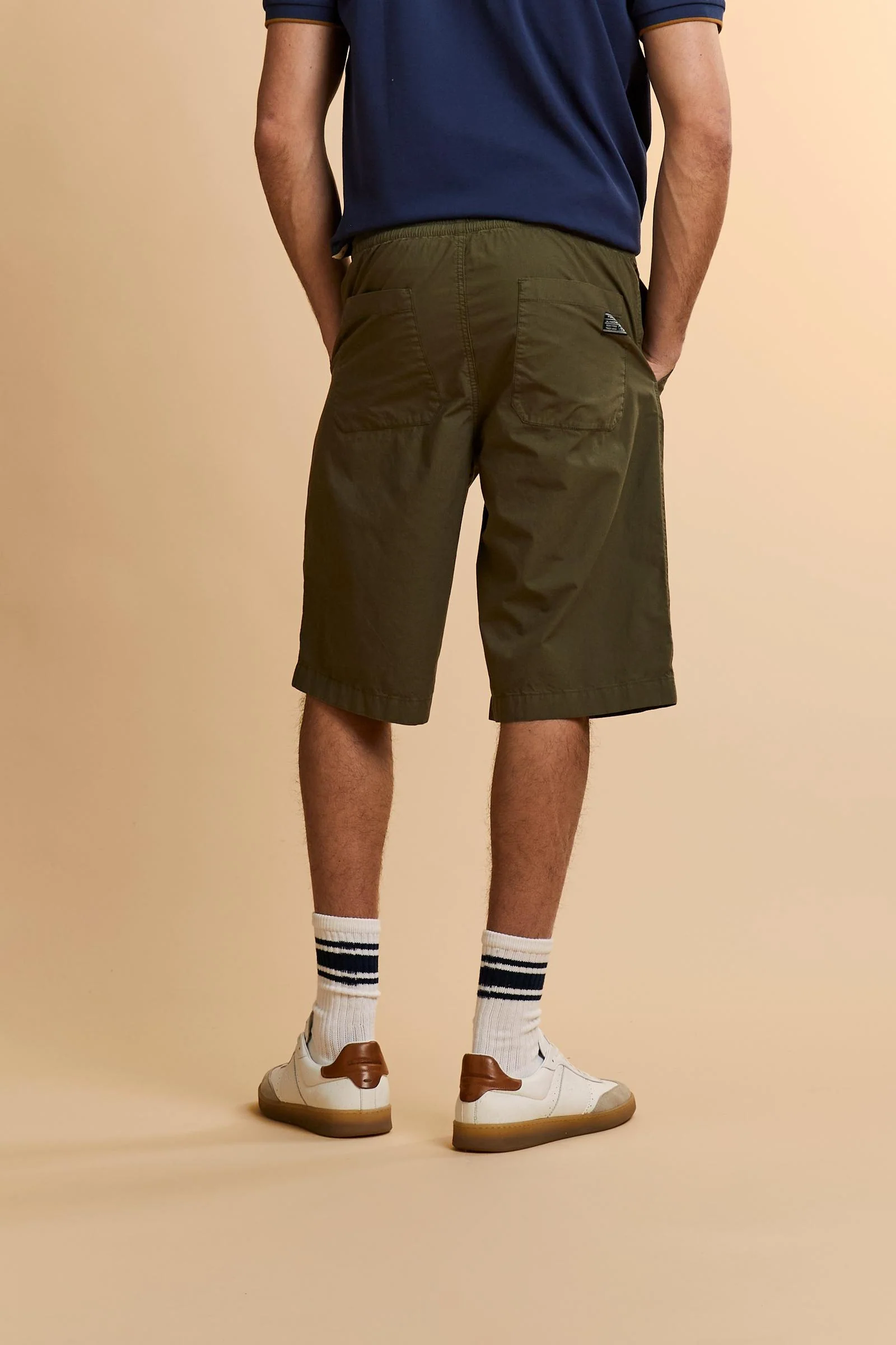 Herren-Bermudashorts aus stückgefärbtem Popeline - Cesar - Image 4