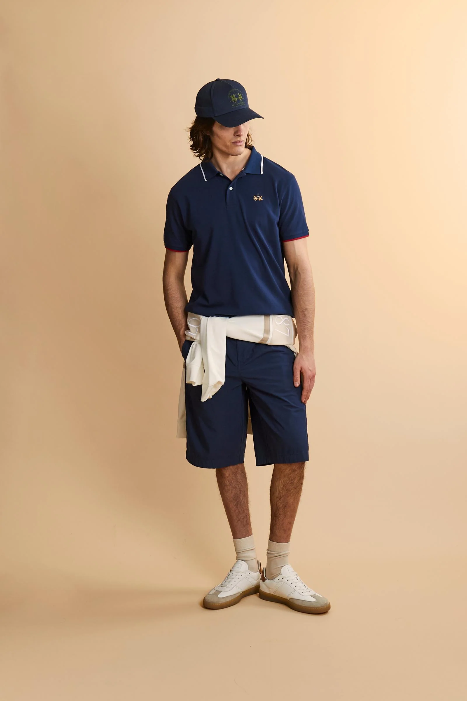 Herren-Bermudashorts aus stückgefärbtem Popeline - Cesar - Image 2