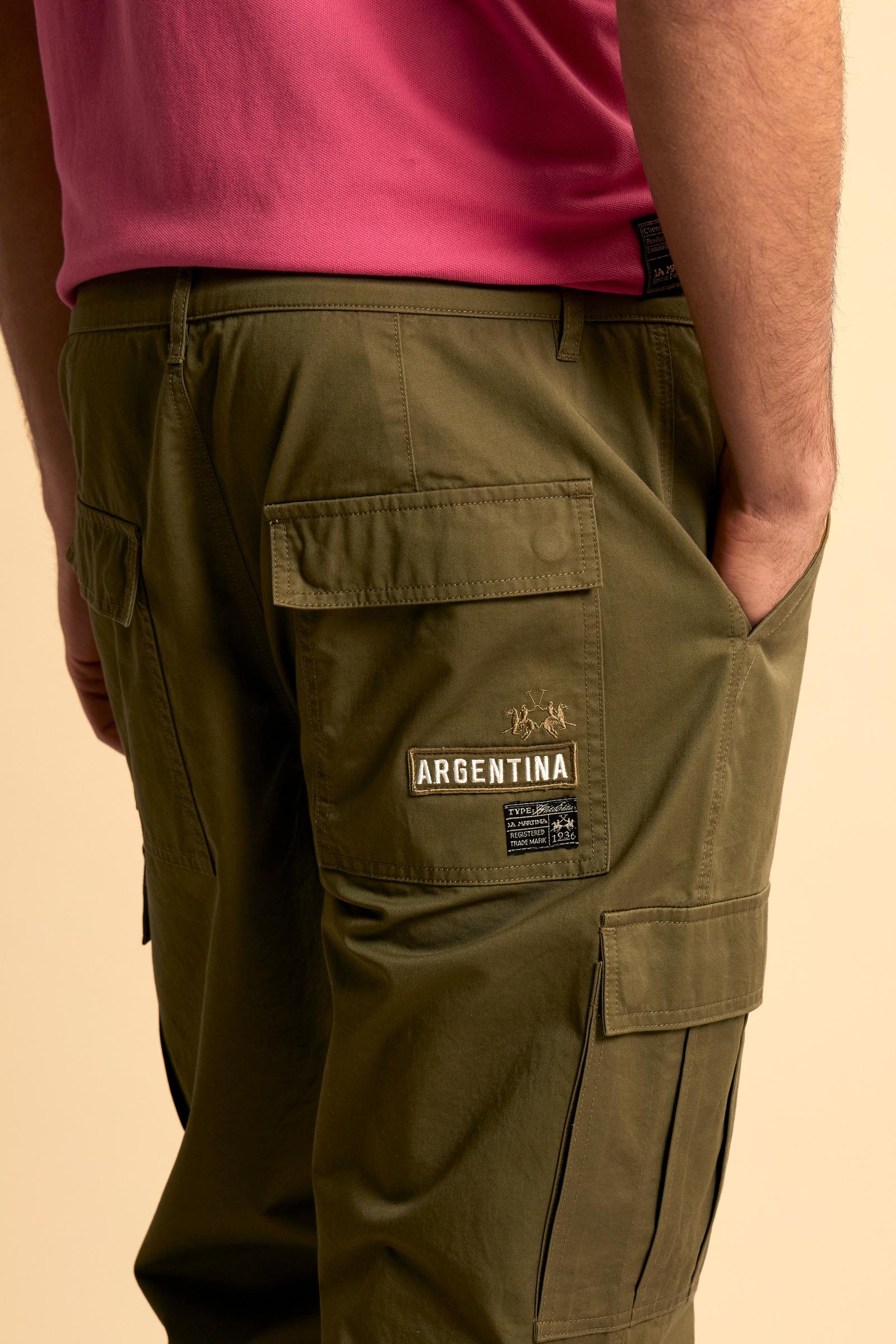 Herren Cargo-Hose aus Twill Black Label Edition - Caìn - Image 3