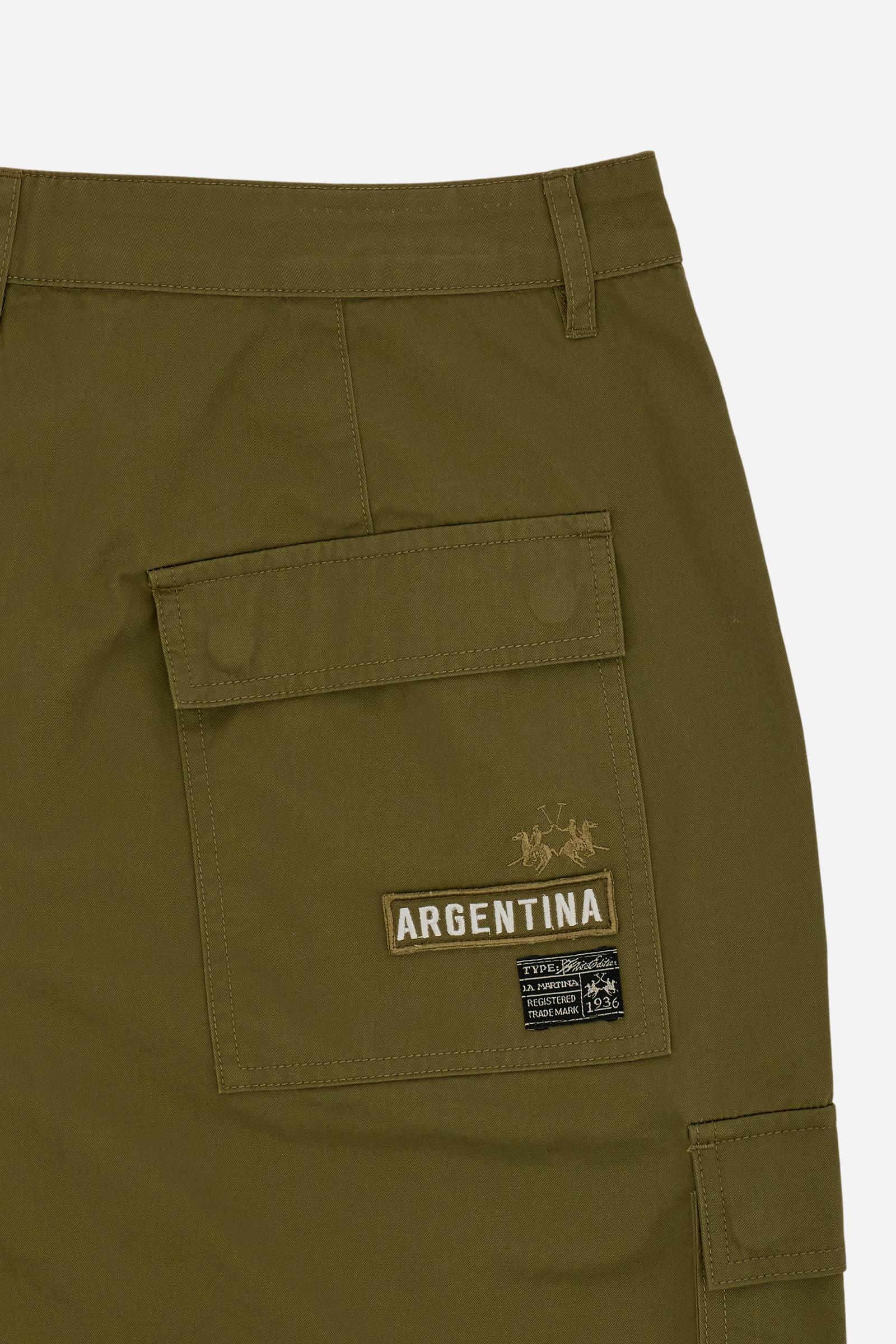 Herren Cargo-Hose aus Twill Black Label Edition - Caìn - Image 7