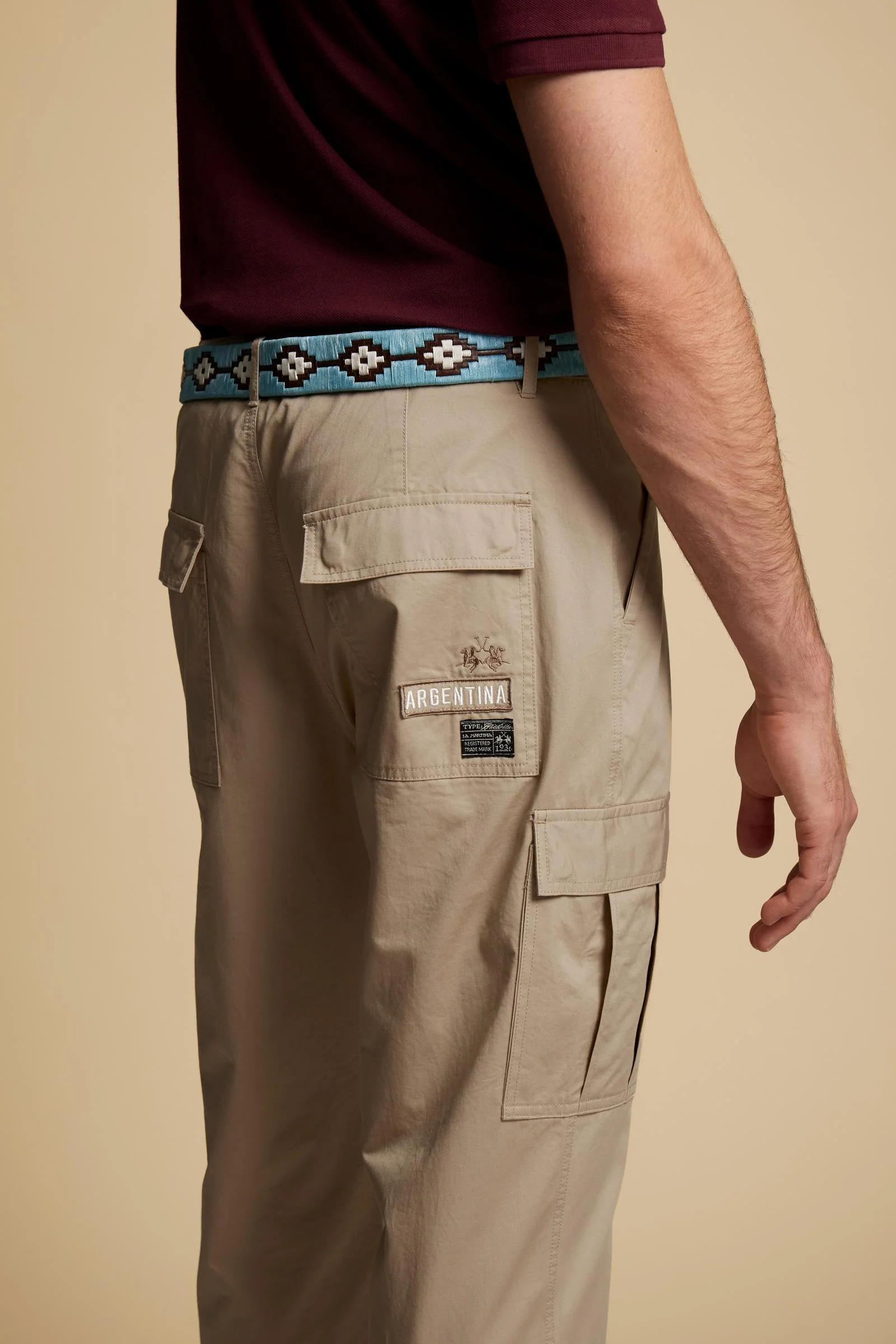 Herren Cargo-Hose aus Twill Black Label Edition - Caìn - Image 3