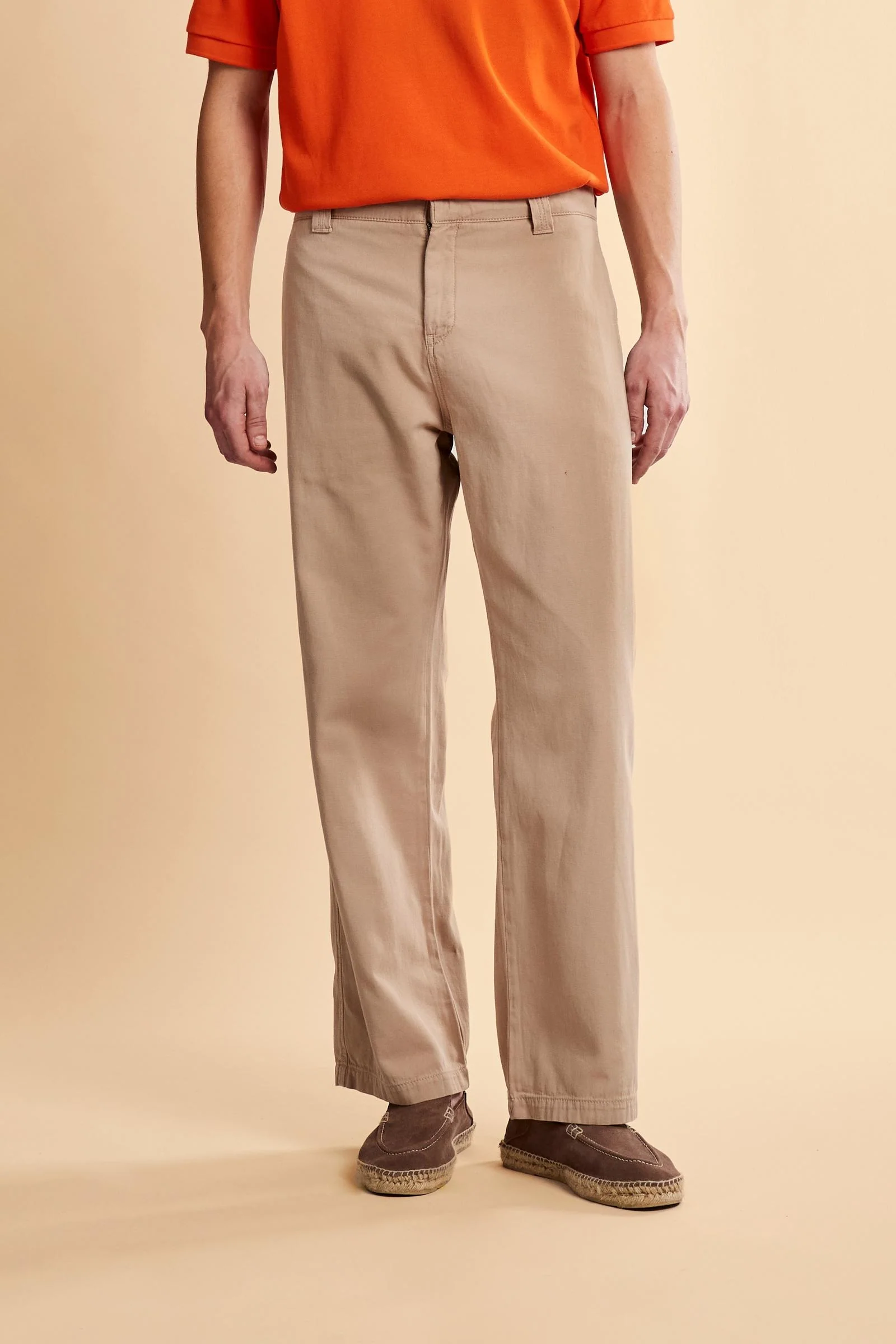 Herren Chino-Hose aus Baumwoll-Leinen-Gewebe Black Label Edition - Chip