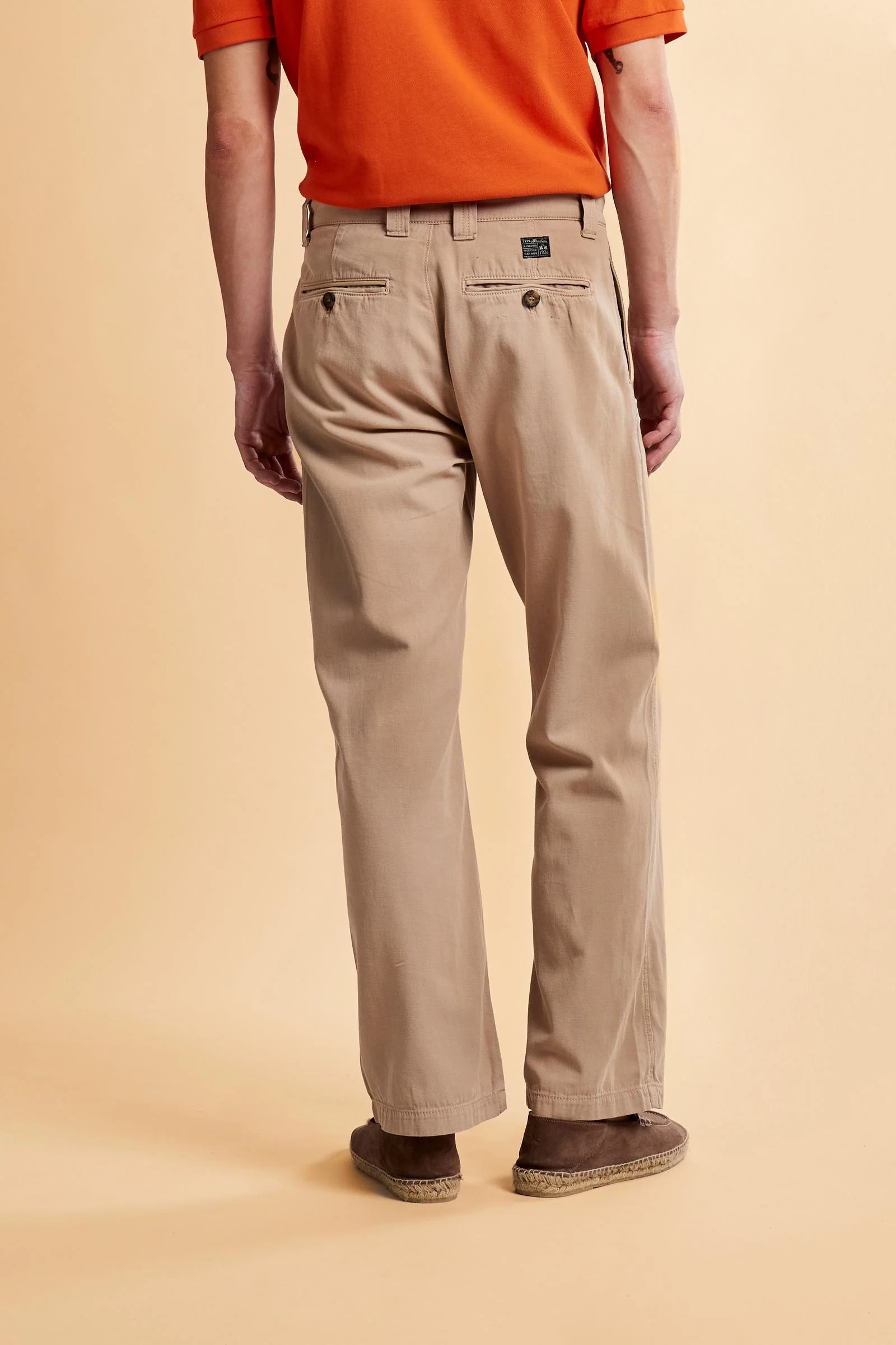 Herren Chino-Hose aus Baumwoll-Leinen-Gewebe Black Label Edition - Chip - Image 4