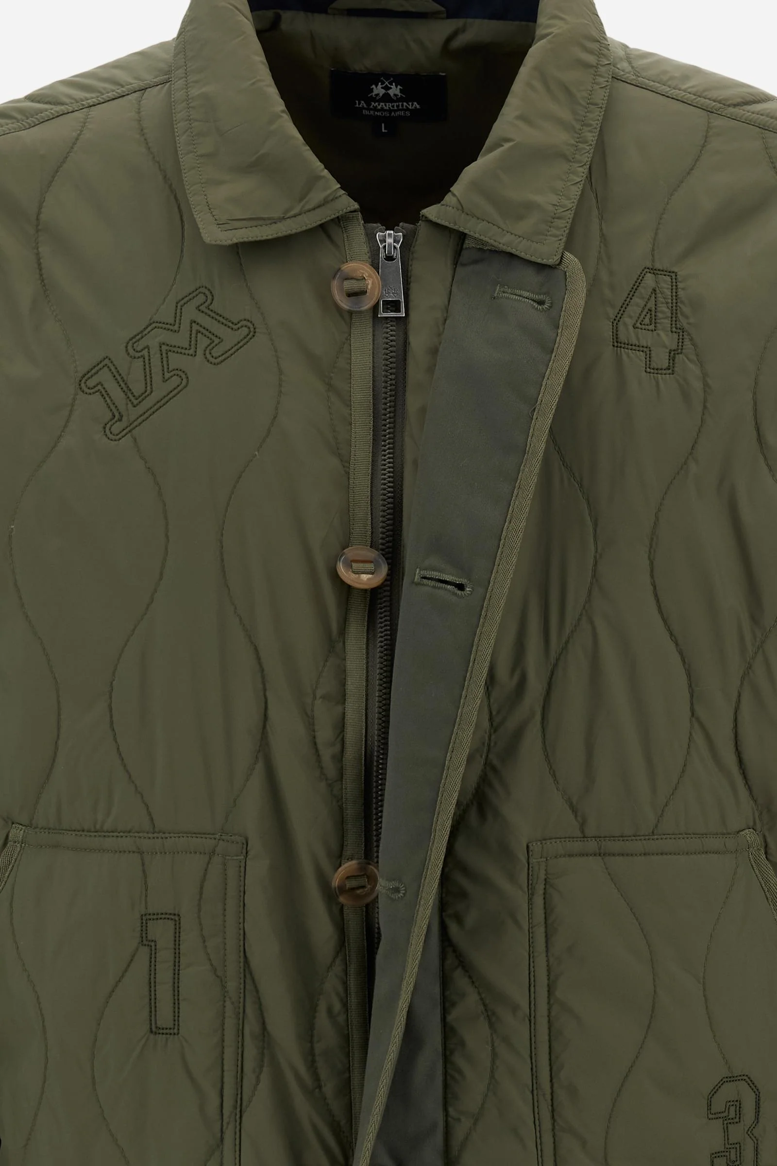 Herren-gesteppte Overshirt aus Nylon – Chad - Image 8