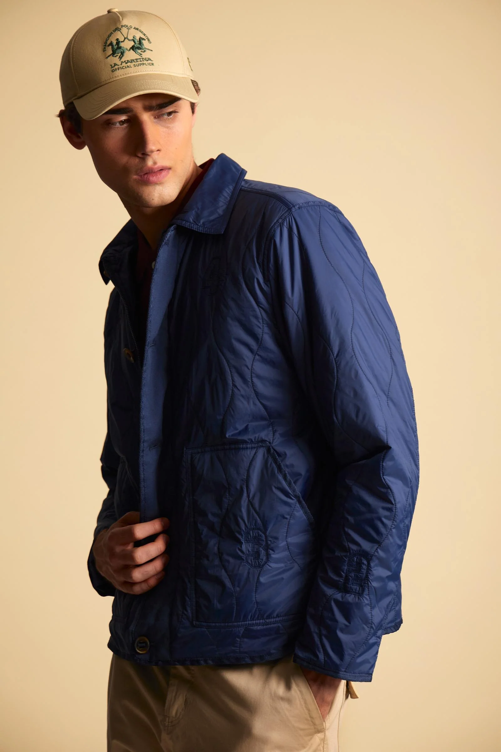 Herren-gesteppte Overshirt aus Nylon – Chad - Image 3