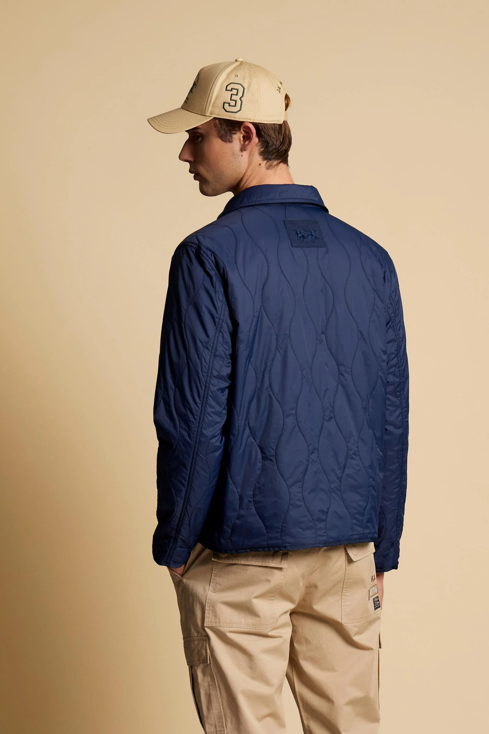 Herren-gesteppte Overshirt aus Nylon – Chad - Image 4
