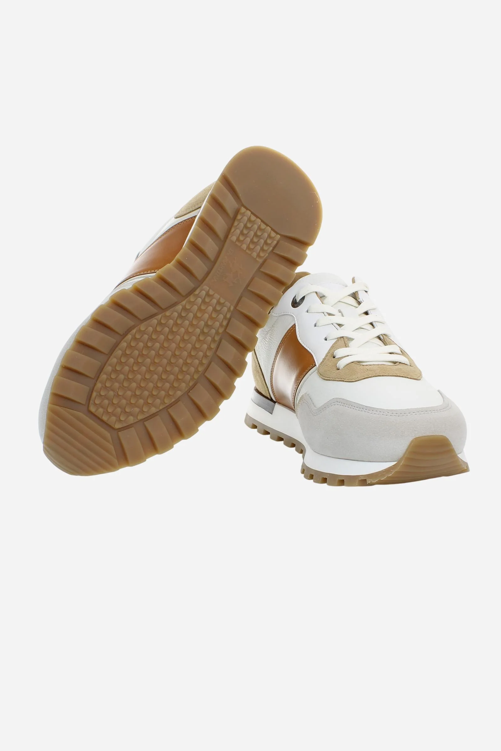 Herren Heritage Sneaker aus handpatiniertem Leder mit Velourslederstreifen – Leathen - Image 5