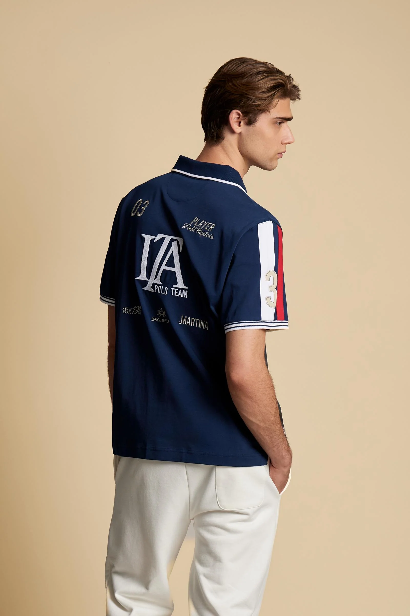 Herren-Jersey-Poloshirt mit Kontraststreifen – Constant - Image 4