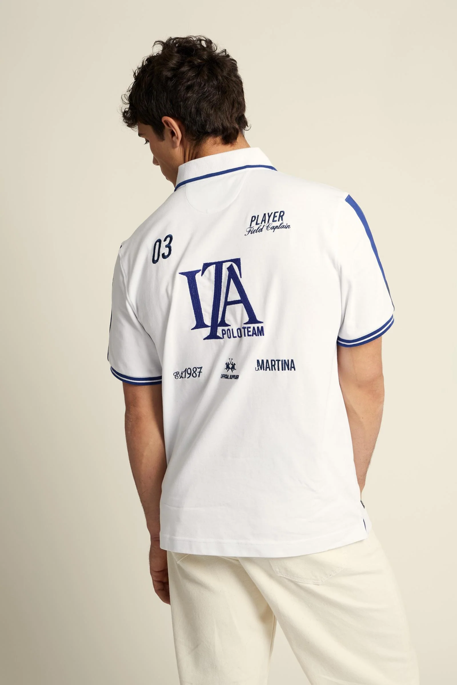 Herren-Jersey-Poloshirt mit Kontraststreifen – Constant - Image 4