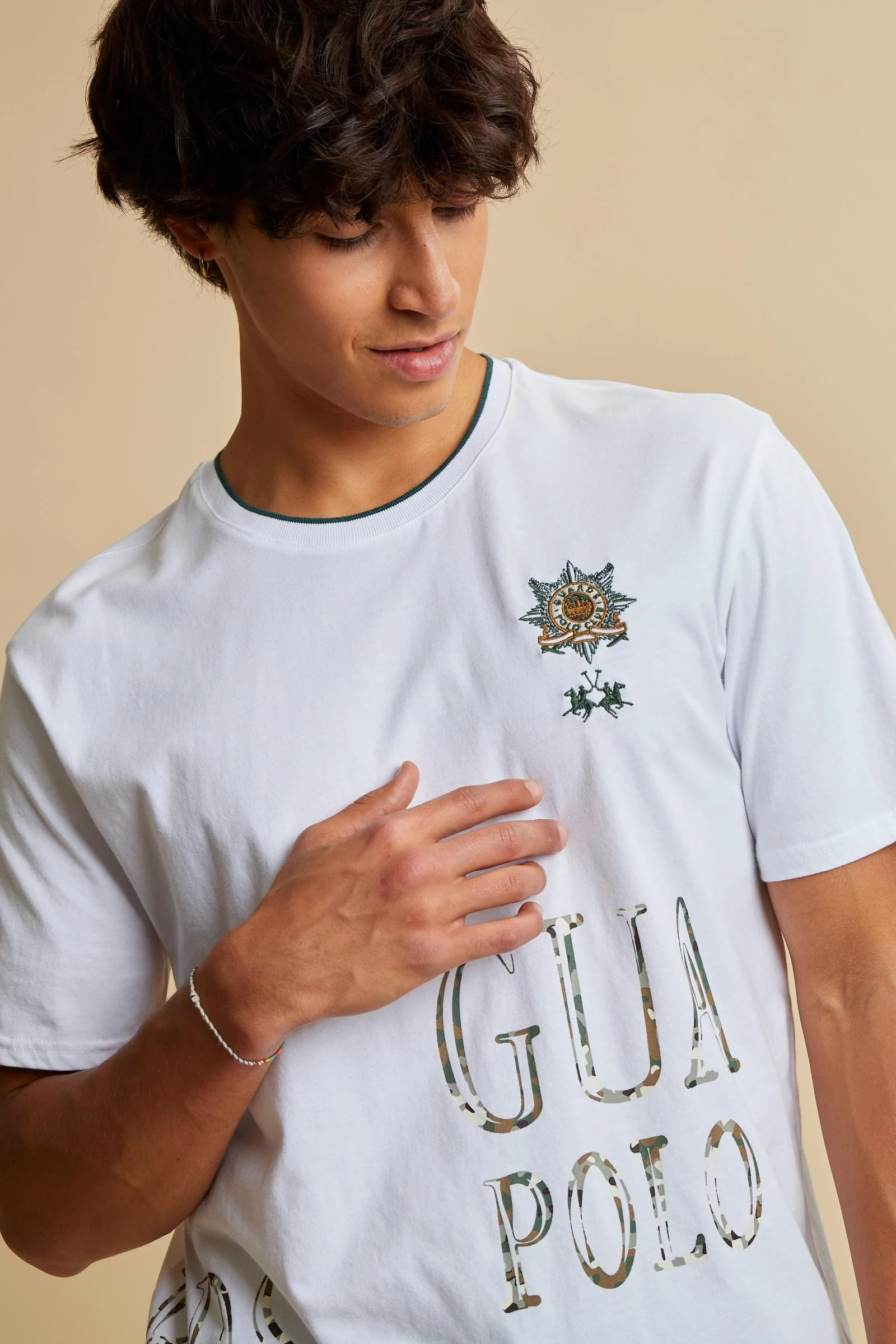 Herren-Jersey-T-Shirt mit Guards-Print – Caledonio - Image 3