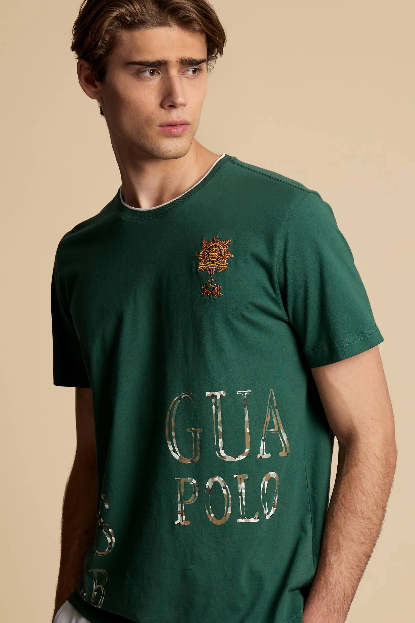 Herren-Jersey-T-Shirt mit Guards-Print – Caledonio - Image 3
