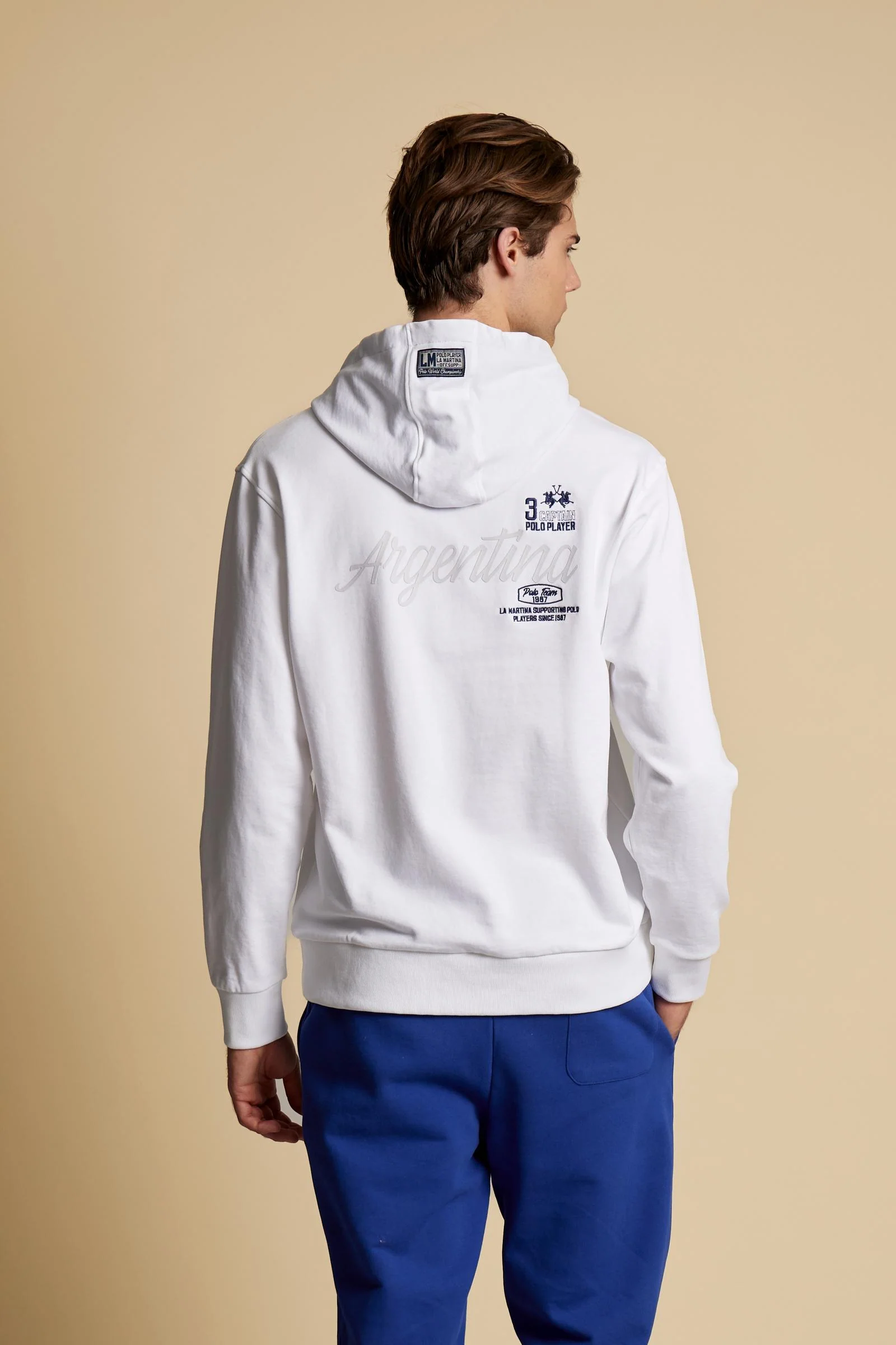 Herren-Kapuzen-Sweatshirt aus French Terry Argentina - Campeon - Image 4