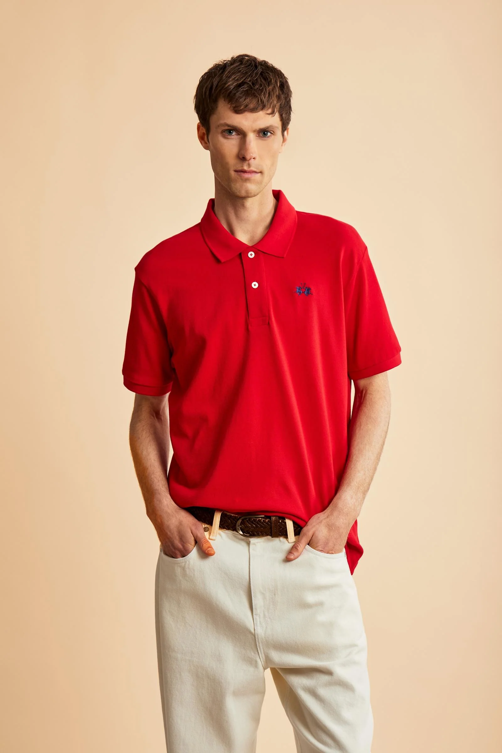 Herren Kurzarm-Poloshirt aus Baumwoll-Piqué - Tex