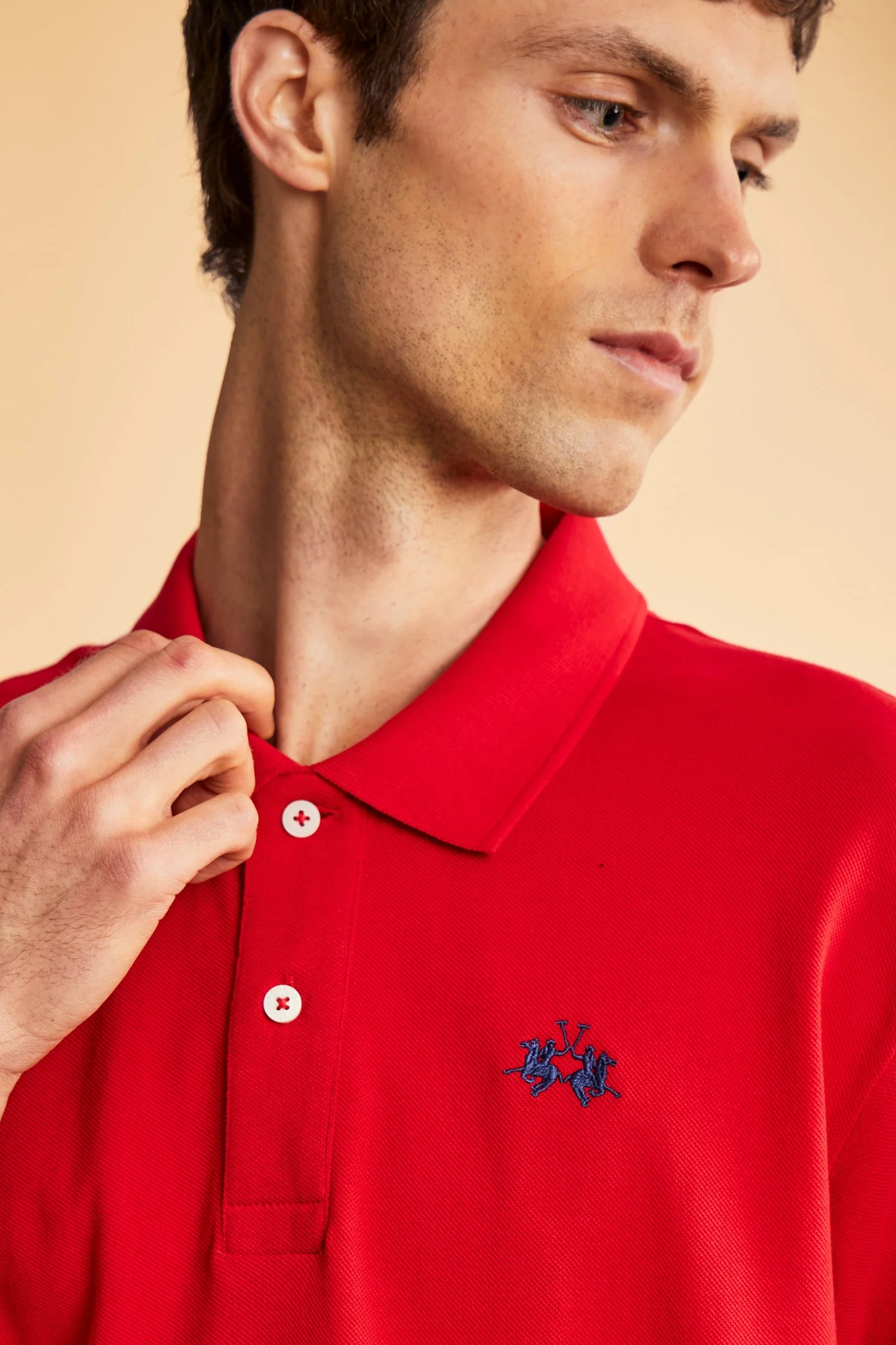Herren Kurzarm-Poloshirt aus Baumwoll-Piqué - Tex - Image 3