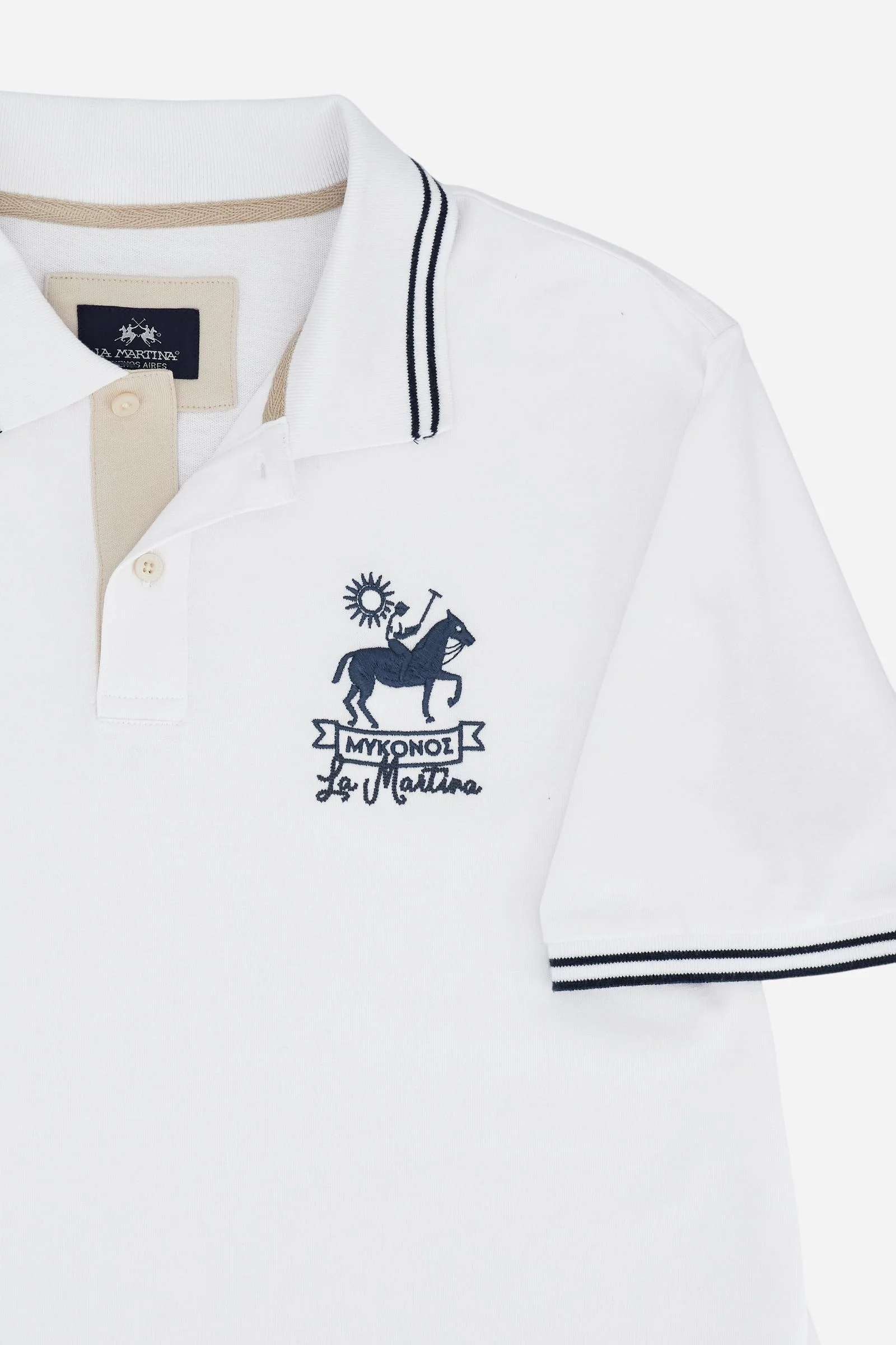 Herren Kurzarm-Poloshirt aus Baumwolljersey Mykonos – Corbin - Image 8