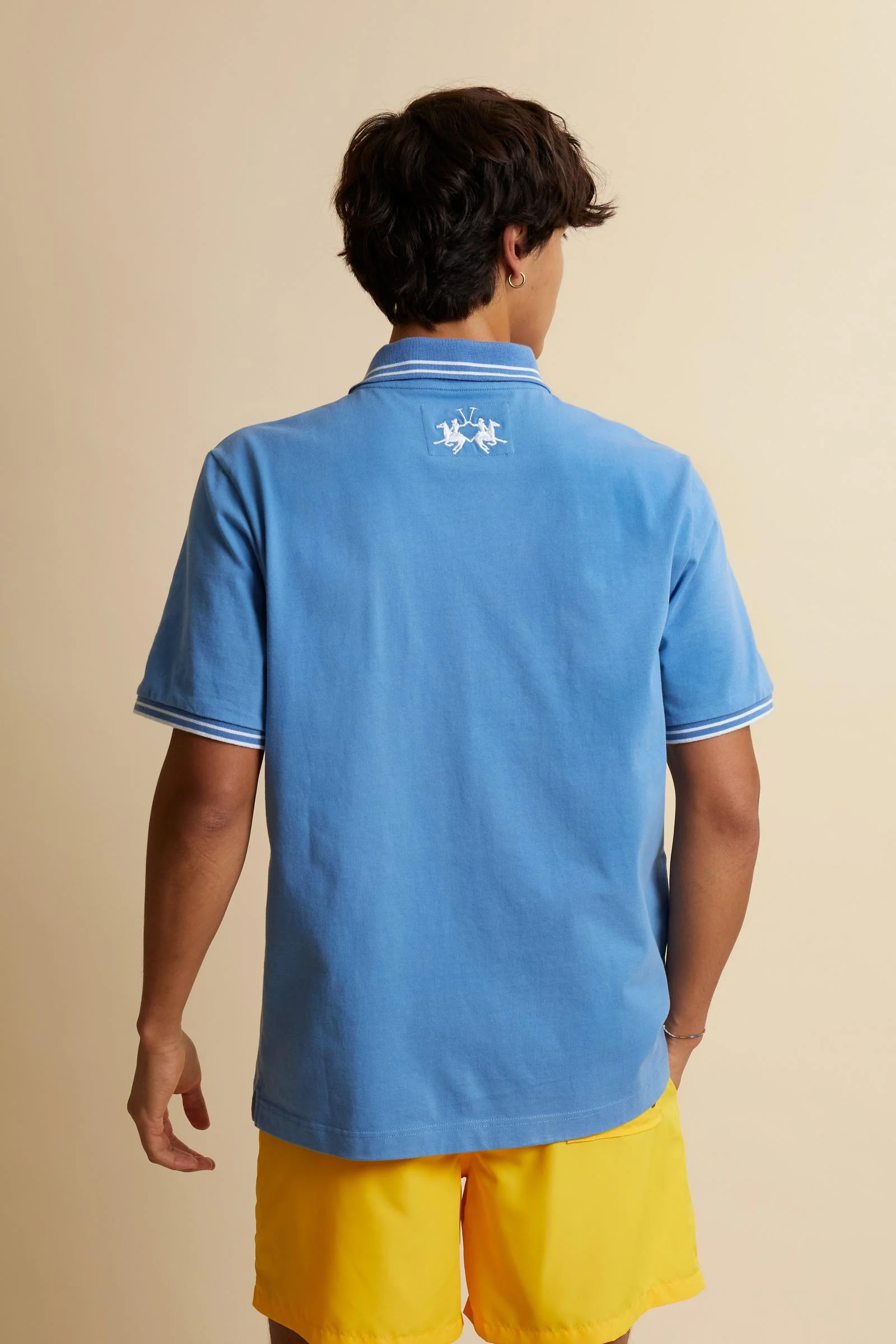 Herren Kurzarm-Poloshirt aus Baumwolljersey Mykonos – Corbin - Image 4