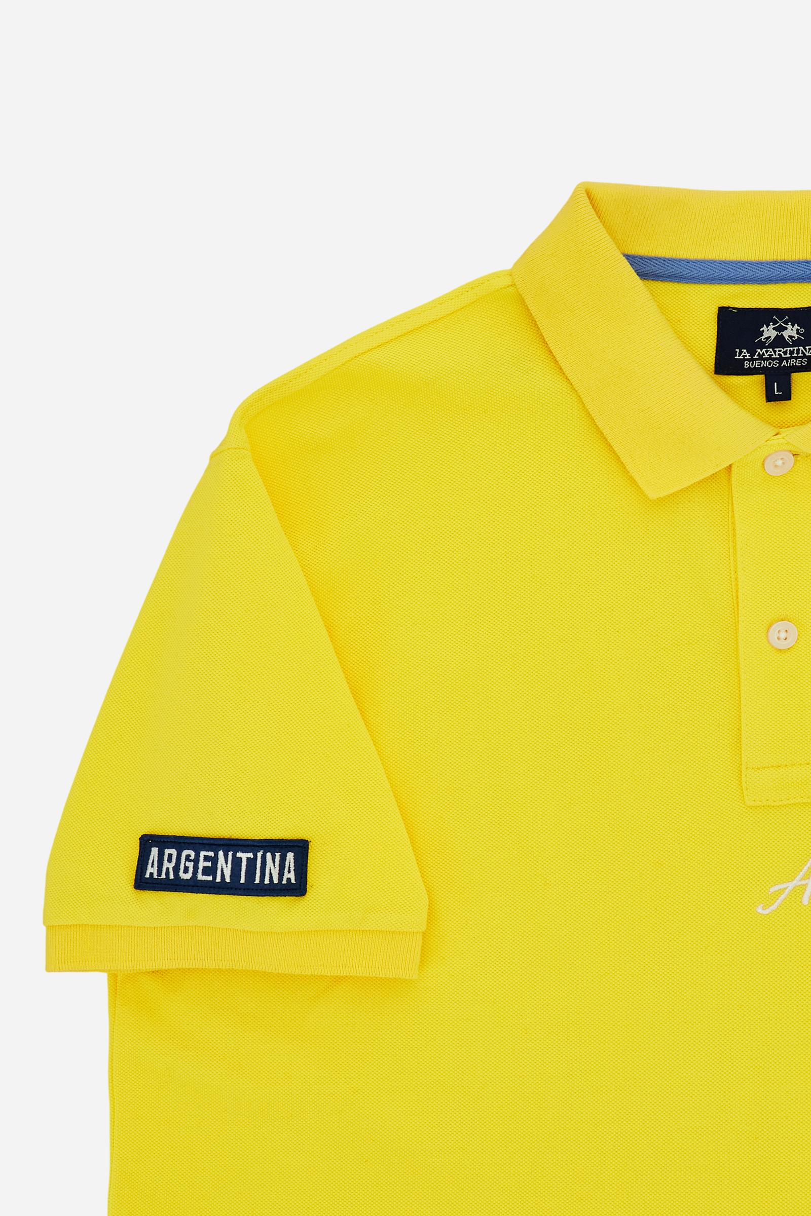 Herren Kurzarm-Poloshirt aus Piqué Kollektion Nations - Charo - Image 7