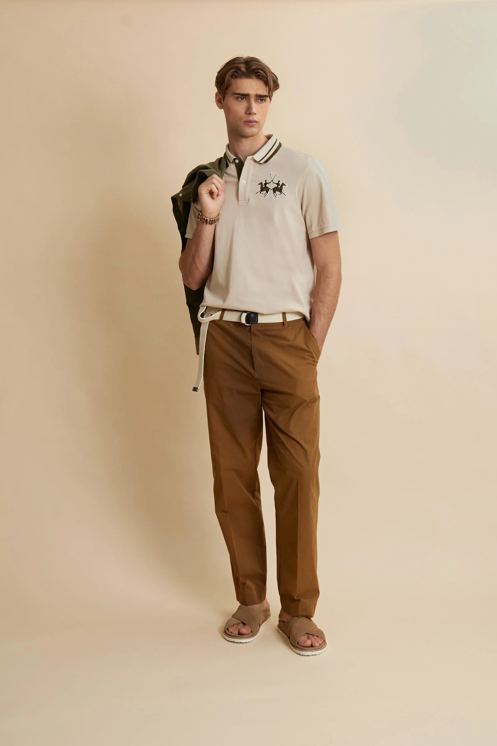 Herren Kurzarm-Poloshirt aus Piqué mit 3D-Maxi-Logo – Coty - Image 2