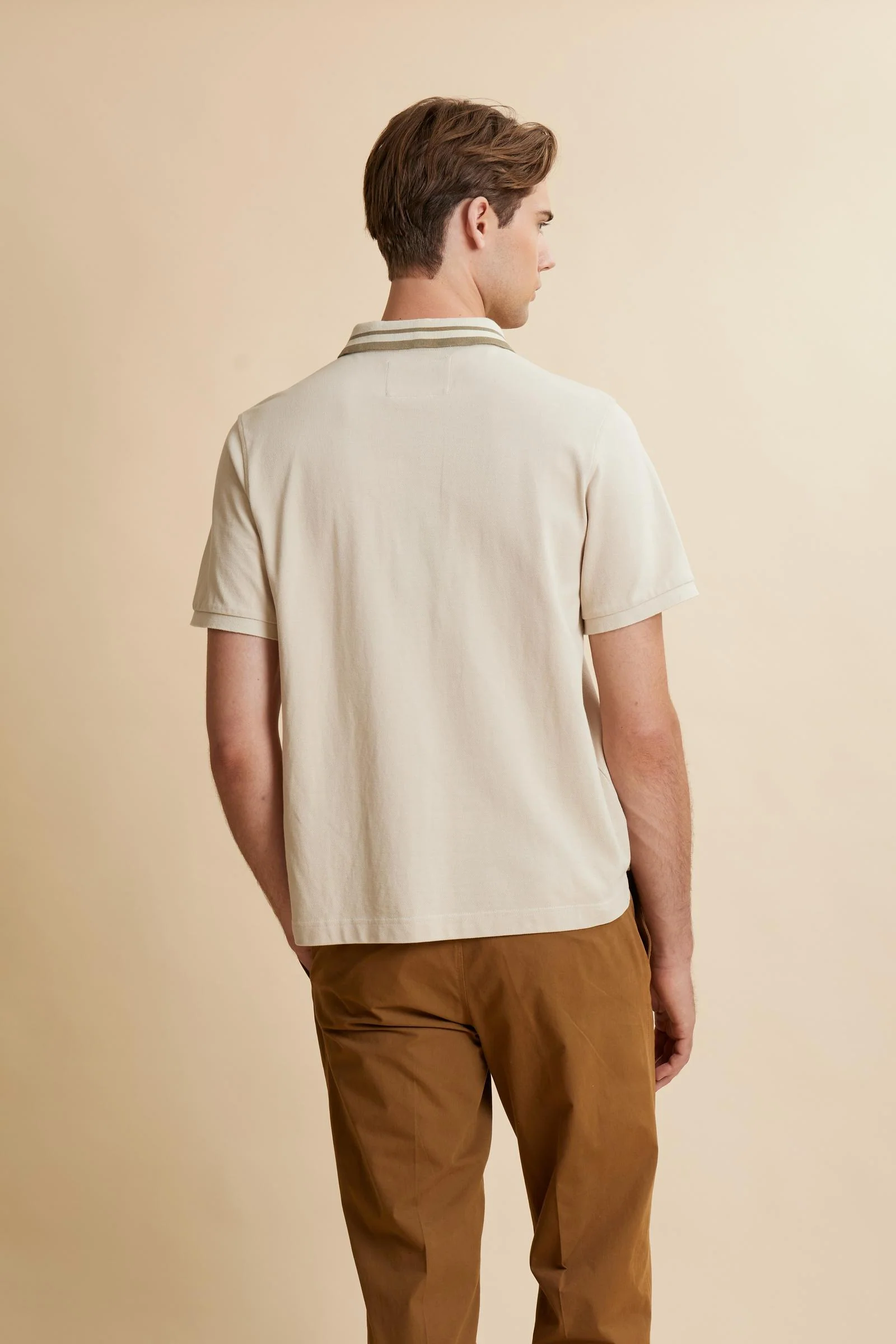 Herren Kurzarm-Poloshirt aus Piqué mit 3D-Maxi-Logo – Coty - Image 4