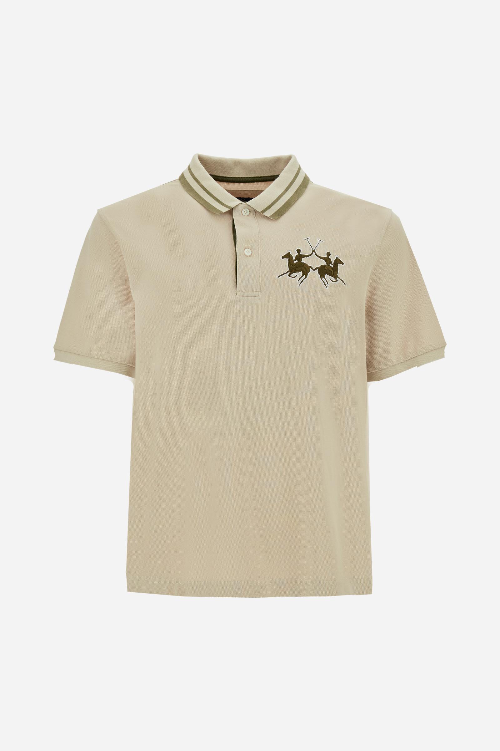 Herren Kurzarm-Poloshirt aus Piqué mit 3D-Maxi-Logo – Coty - Image 5