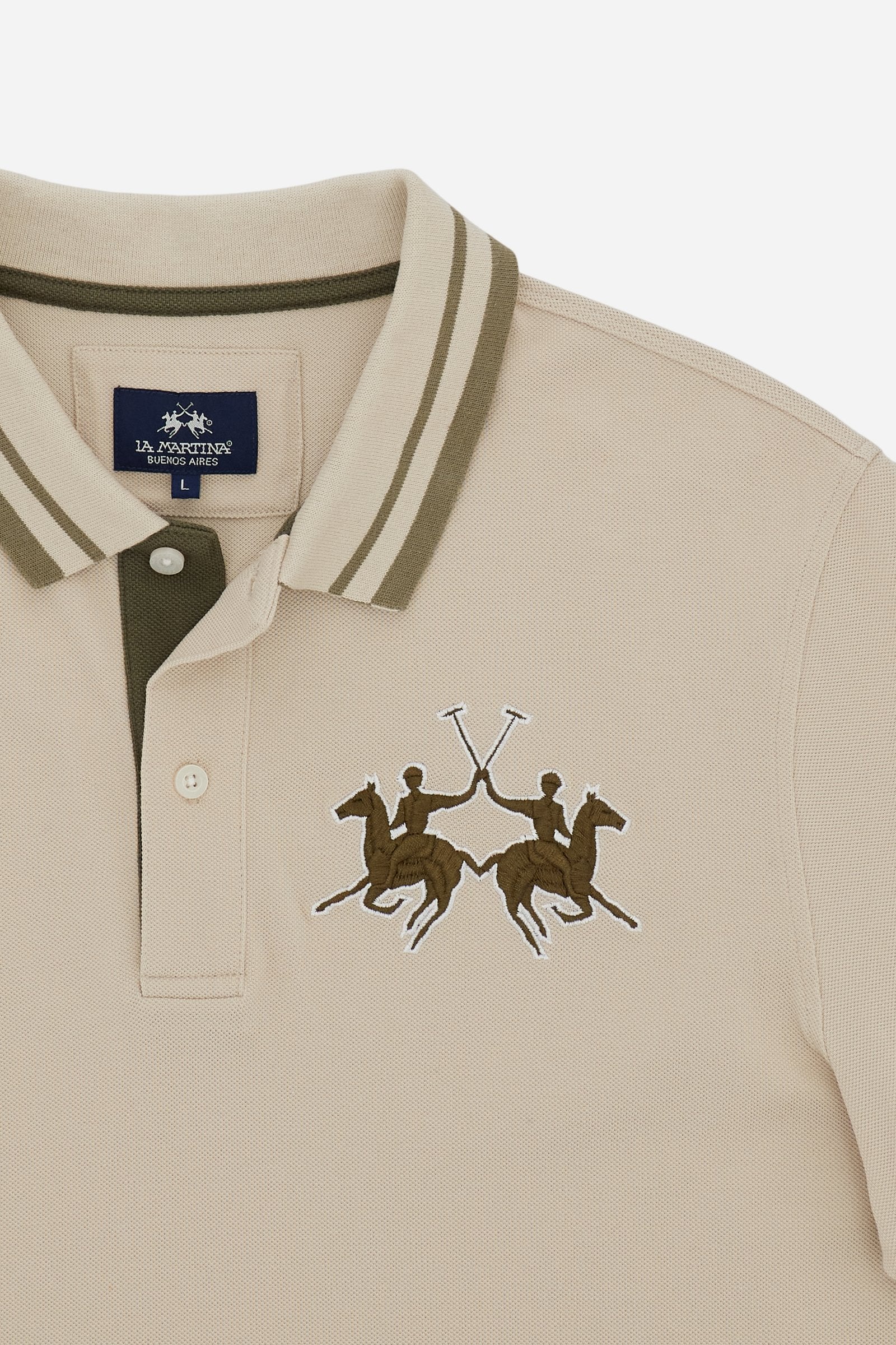 Herren Kurzarm-Poloshirt aus Piqué mit 3D-Maxi-Logo – Coty - Image 7