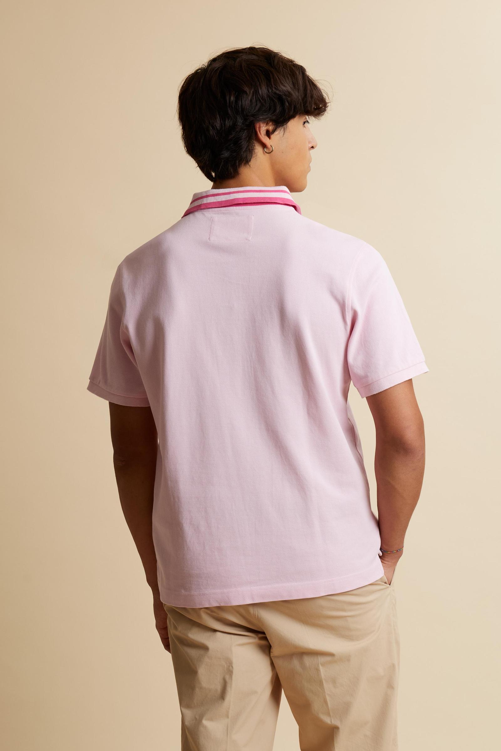 Herren Kurzarm-Poloshirt aus Piqué mit 3D-Maxi-Logo – Coty - Image 4