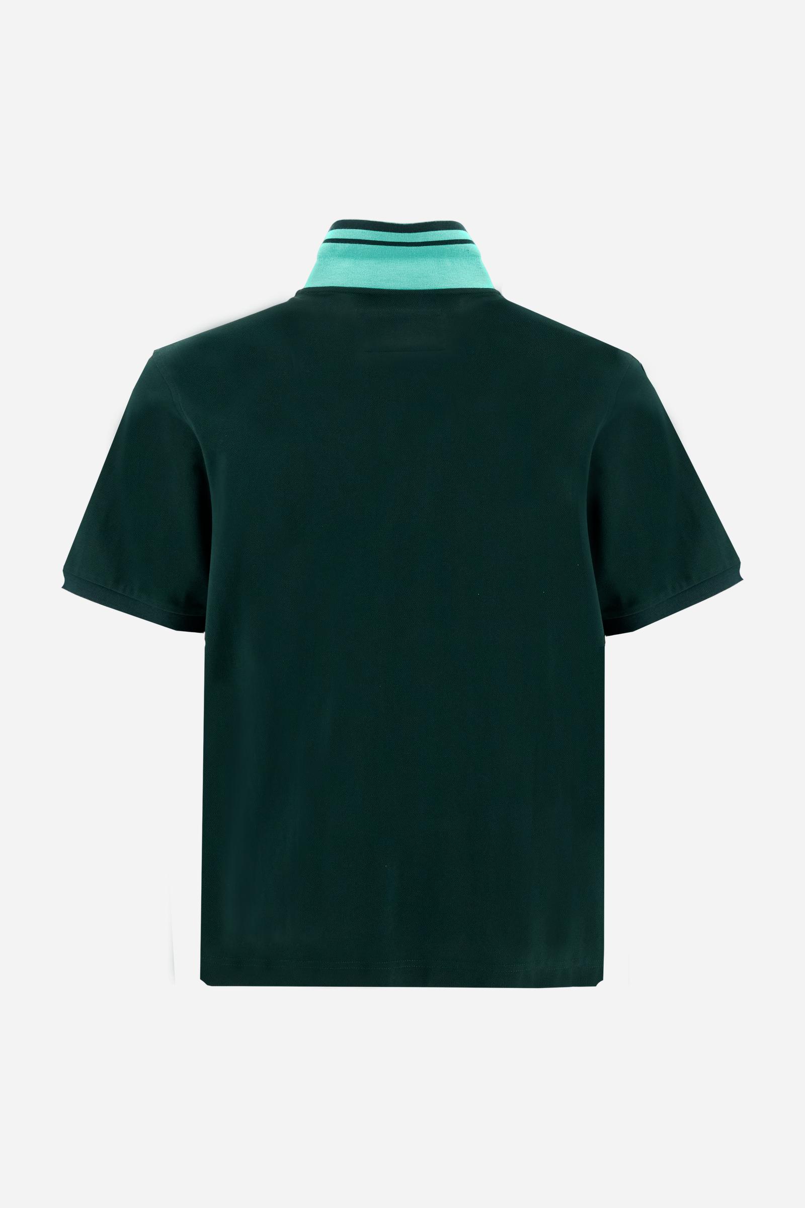 Herren Kurzarm-Poloshirt aus Piqué mit 3D-Maxi-Logo – Coty - Image 6
